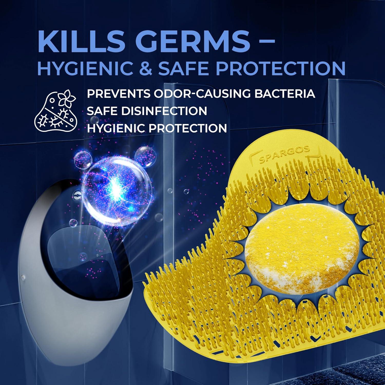 Pantallas de Urinal 24 Paquete Spargos - Frescura 3D Wave