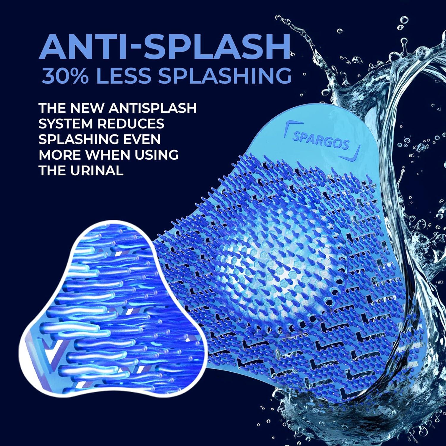 Pantallas de Urinal 24 Paquete Spargos - Frescura 3D Wave