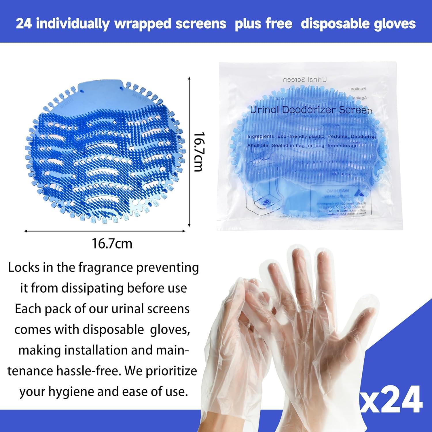 Desodorante de Pantalla de Urinal Linhai Xinyi - 24 Pastillas Aromatizadas