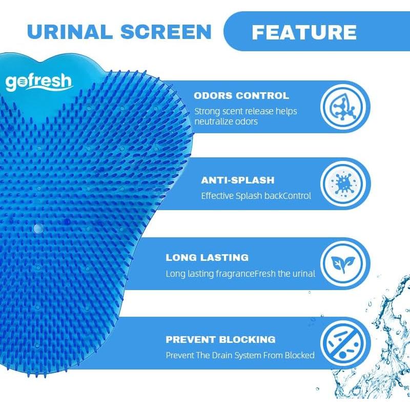 Desodorante de Pantalla de Urinal gofresh Brisa Oceánica - Paquete de 5
