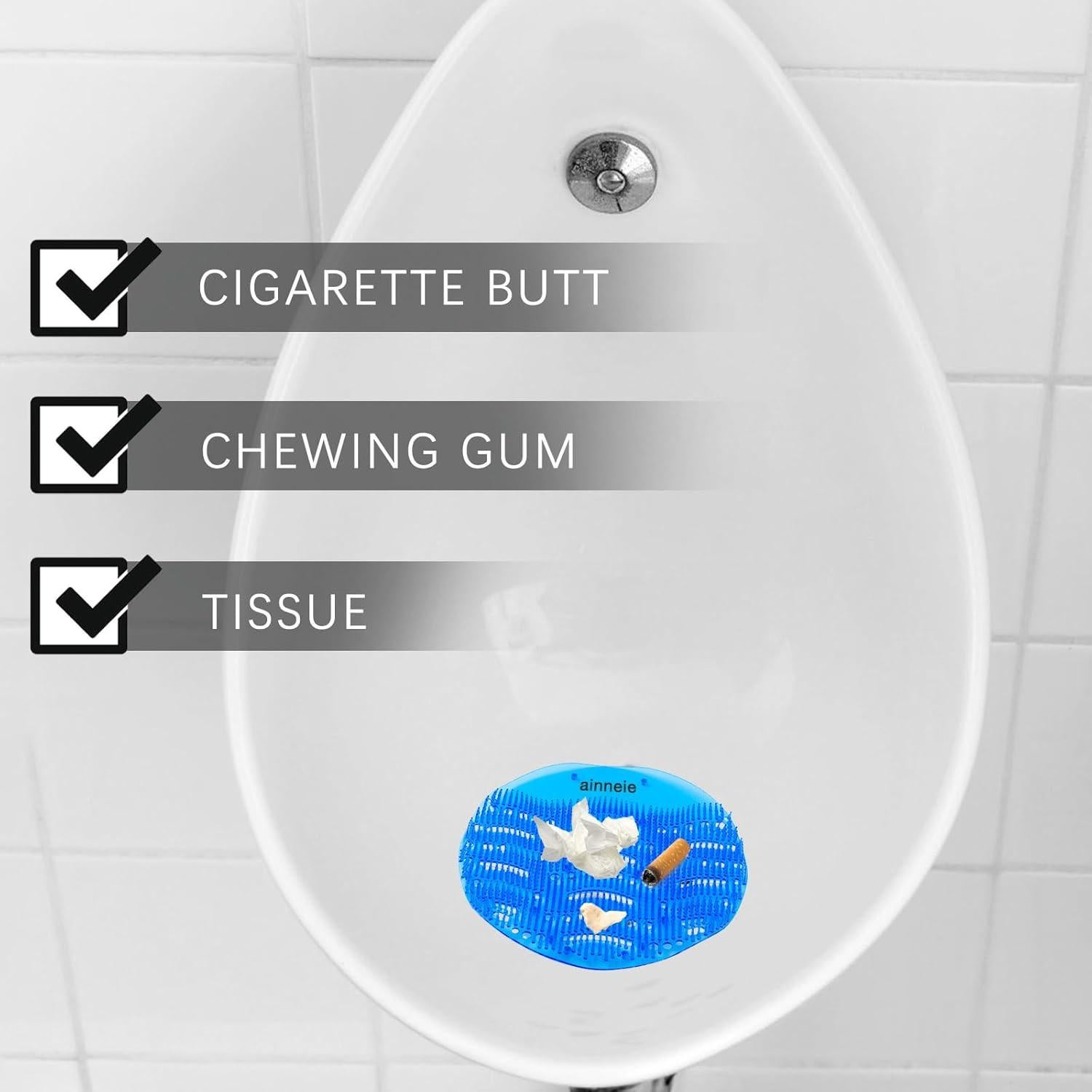 Pantallas Desodorantes de Urinal Ainneie 50 Piezas Anti-Salpicaduras