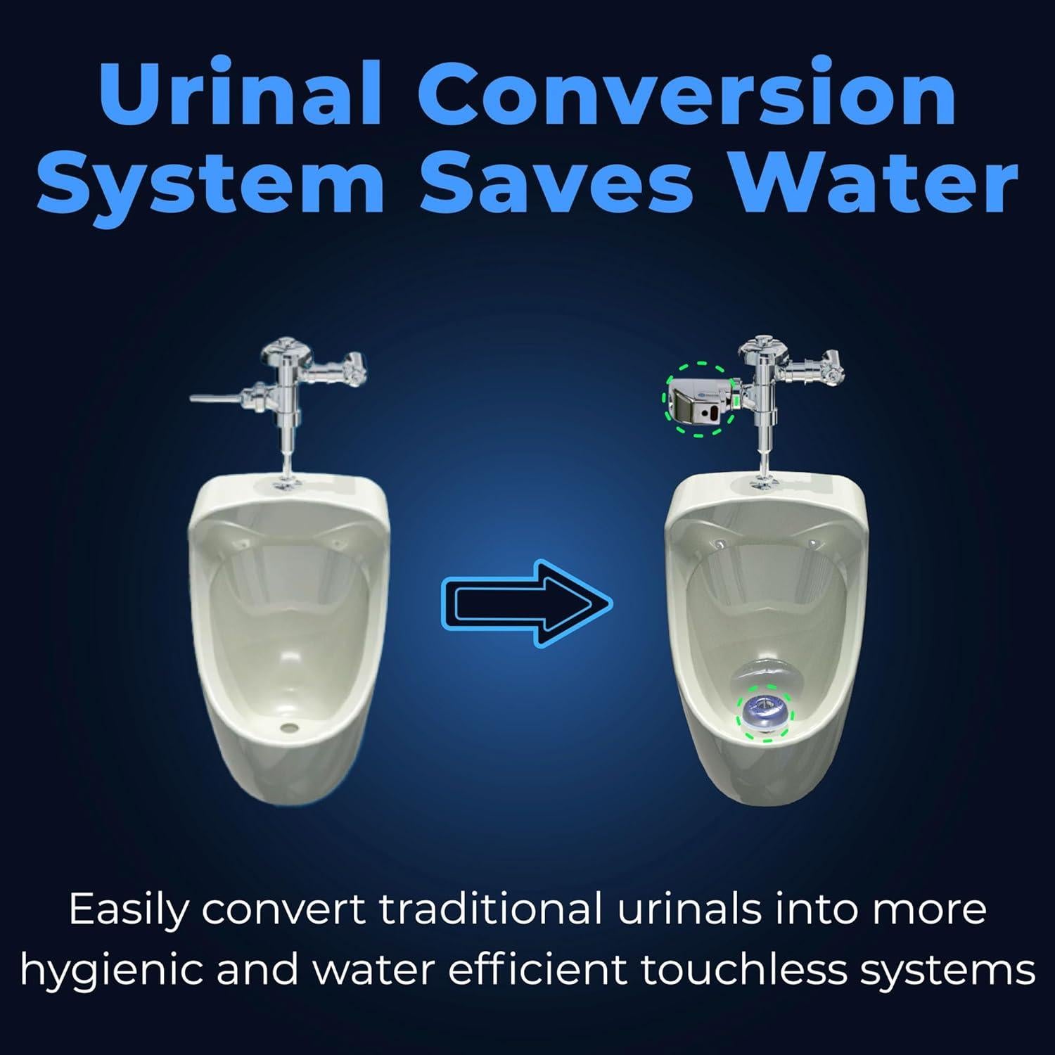 Sistema de Conversión Urinarios Falcon - Eficiente y Sin Contacto