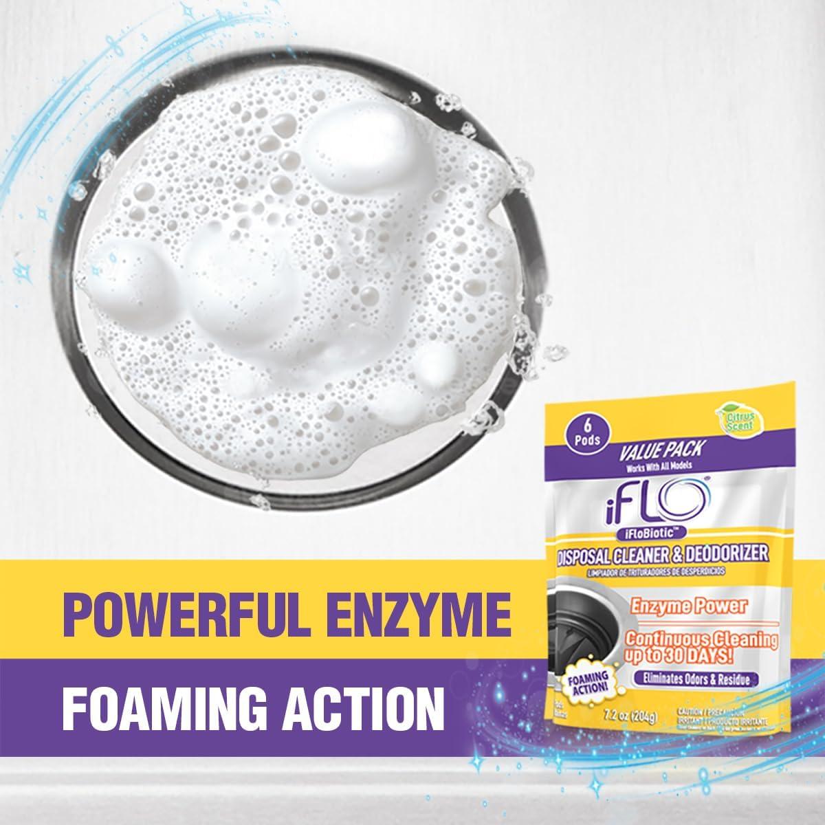 Cápsulas Limpiadoras de Desagües iFLO con iFLOBiotic - 6 Unidades
