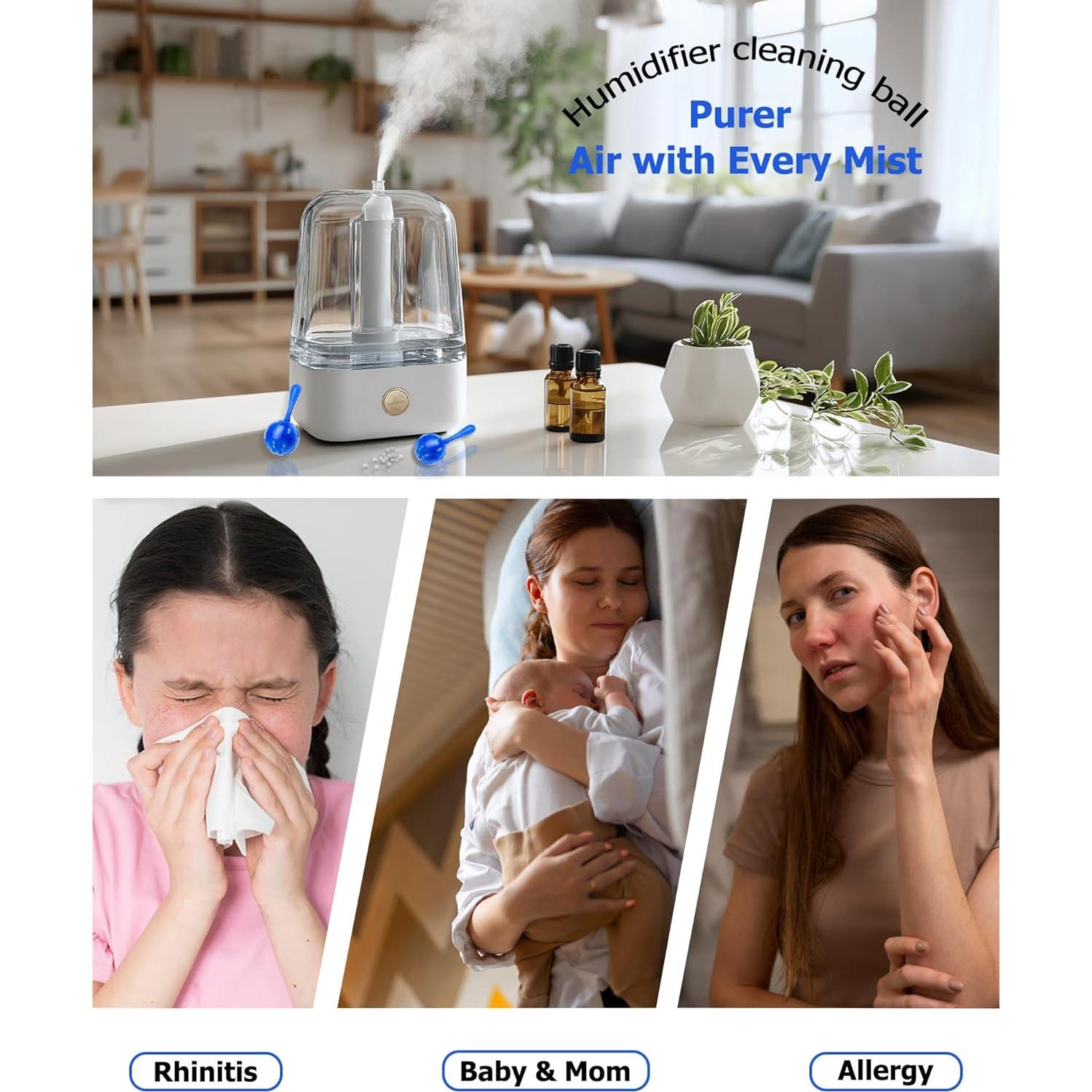 Bolas Antical para Humidificador ZhenD - Paquete de 16