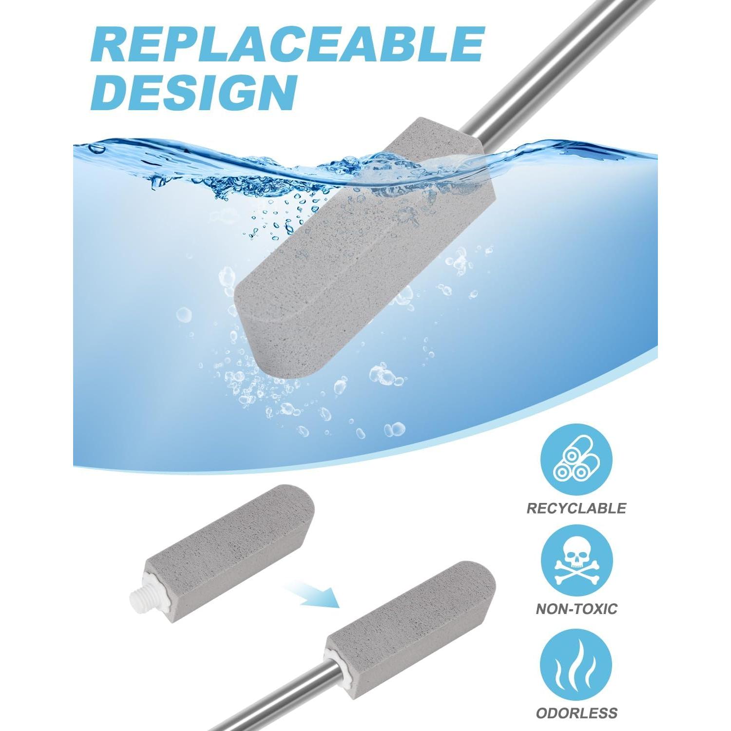 Paquete de 6 piedras pómez GLCON con mango de acero 55.88 cm