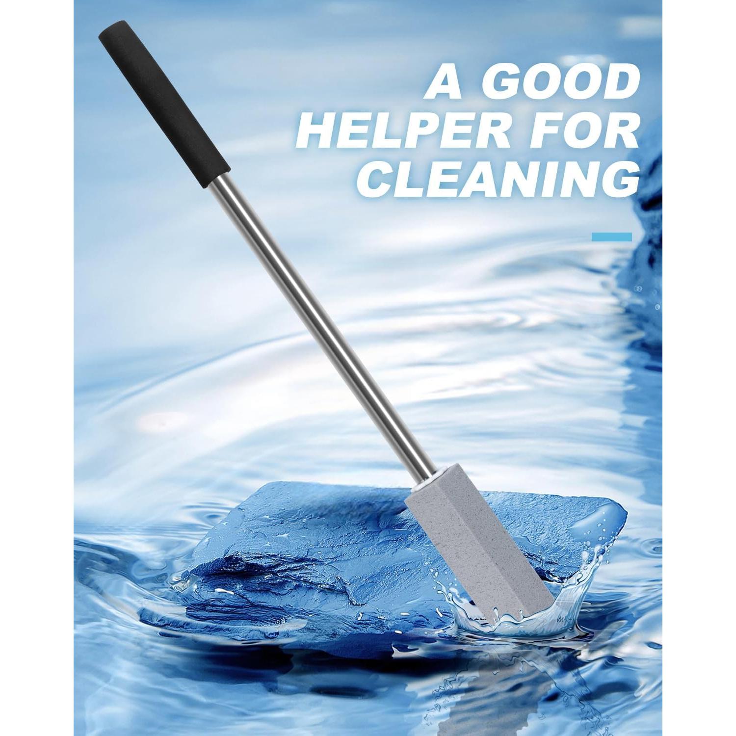 Paquete de 6 piedras pómez GLCON con mango de acero 55.88 cm