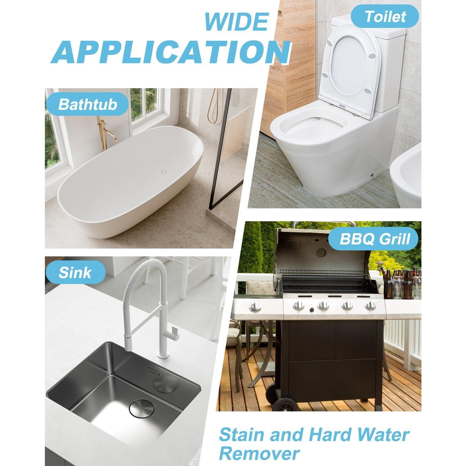 Paquete de 6 piedras pómez GLCON con mango de acero 55.88 cm