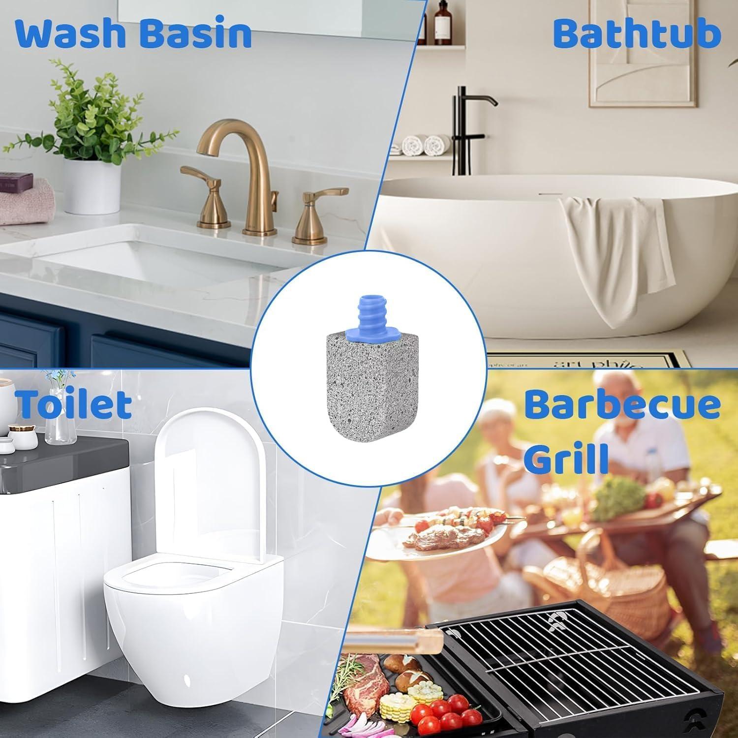 Limpiador de Inodoro Enjunway con 10 Recambios y Mango 30cm