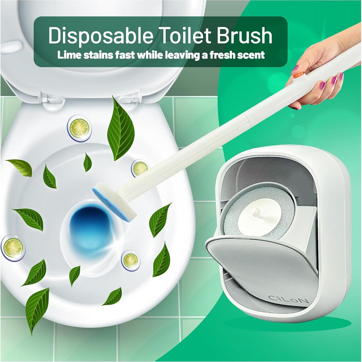 Juego de Cepillo de Inodoro Desechable CiLoN con 30 Recargas
