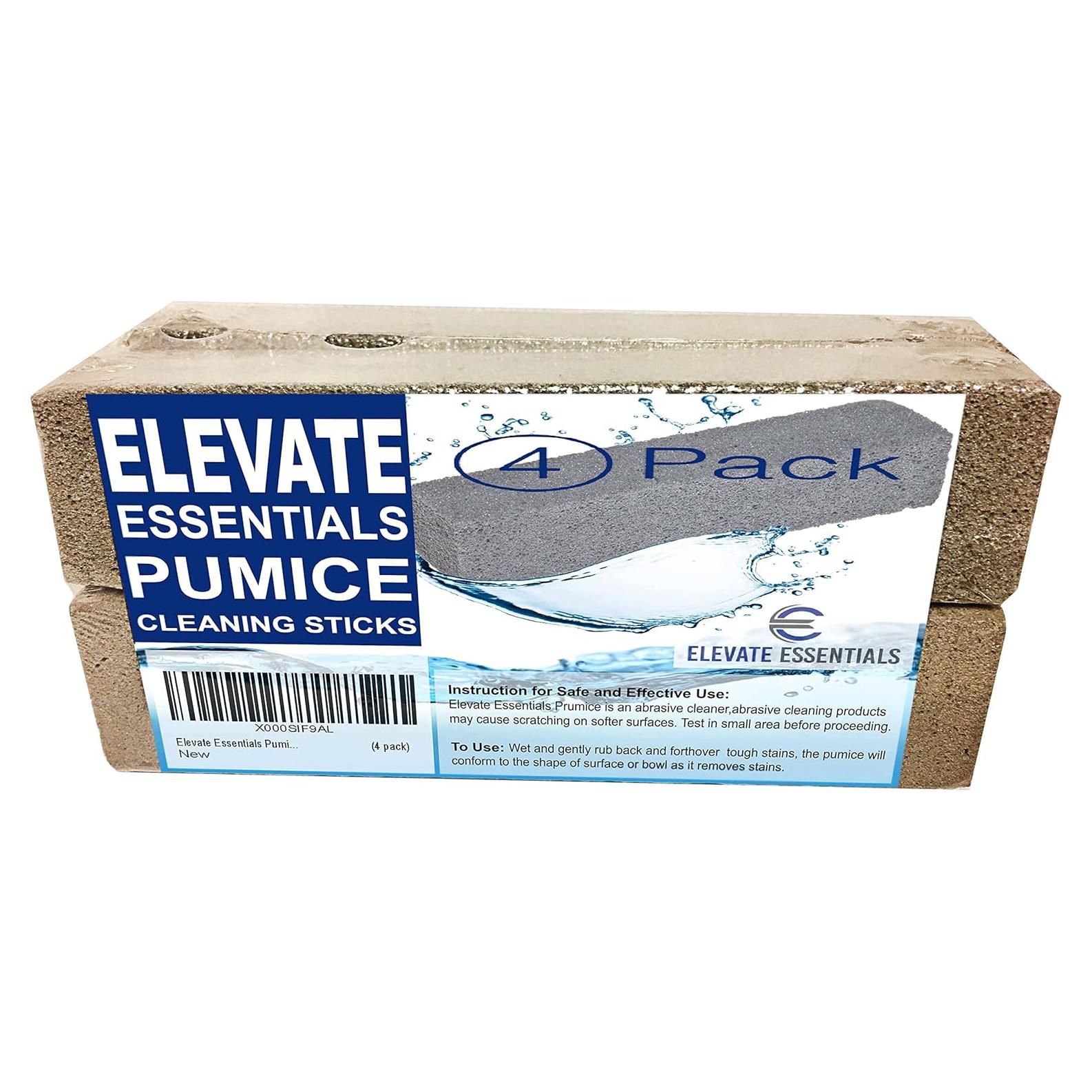 Piedra Pómez Natural Elevate Essentials - Paquete de 4