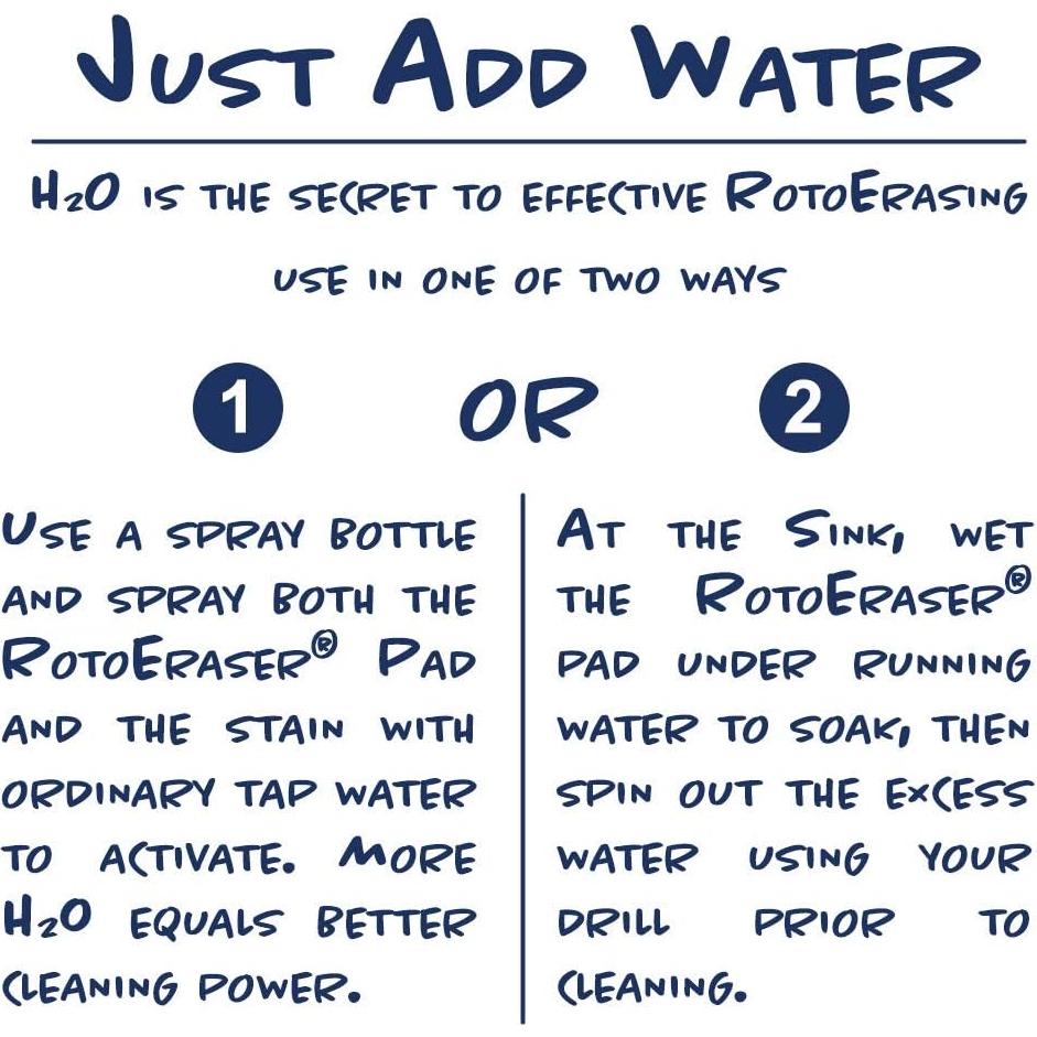 Esponjas Mágicas RotoEraser para Taladro - 3 Almohadillas