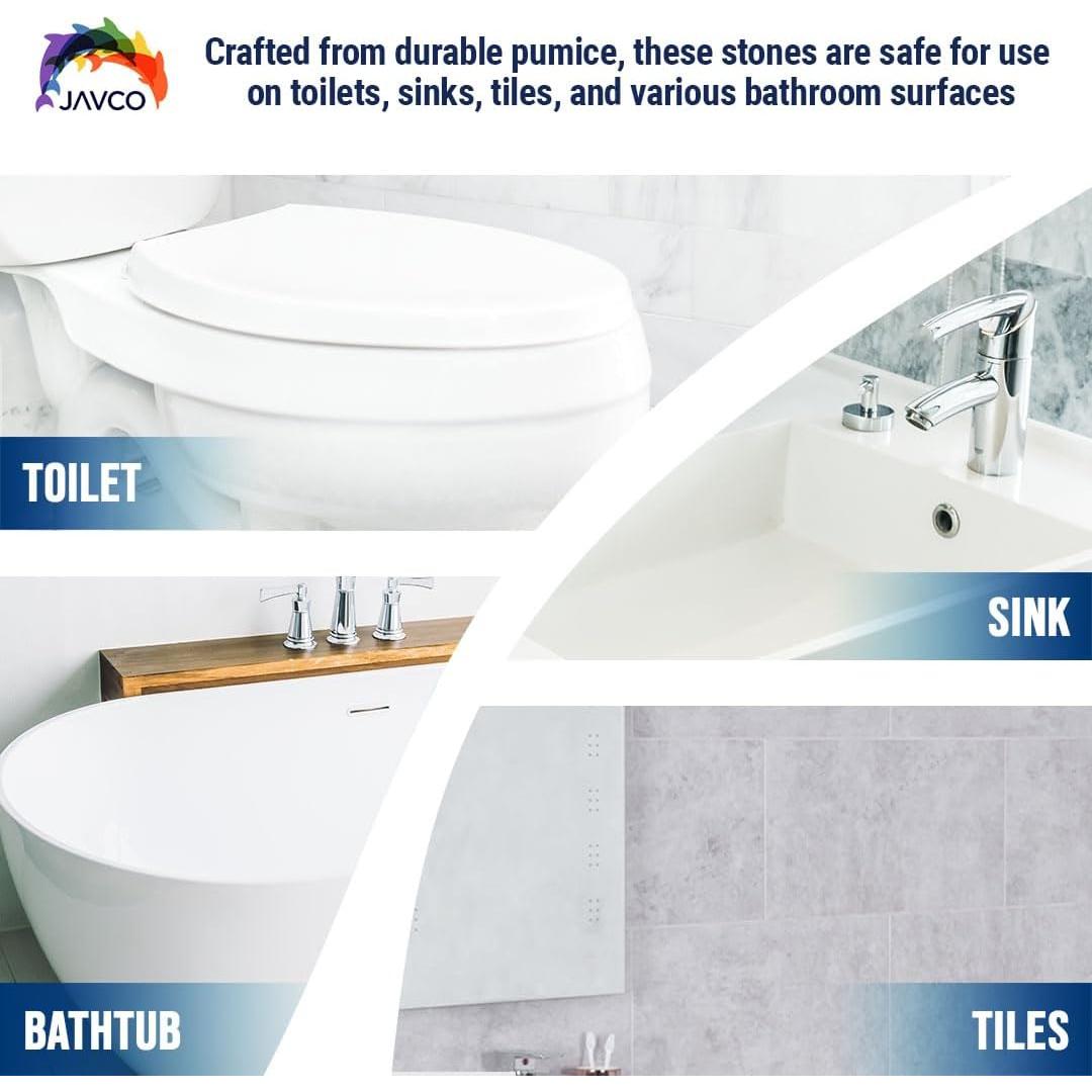 2 Piezas de Piedra Pómez JAVCO para Limpieza de Inodoro