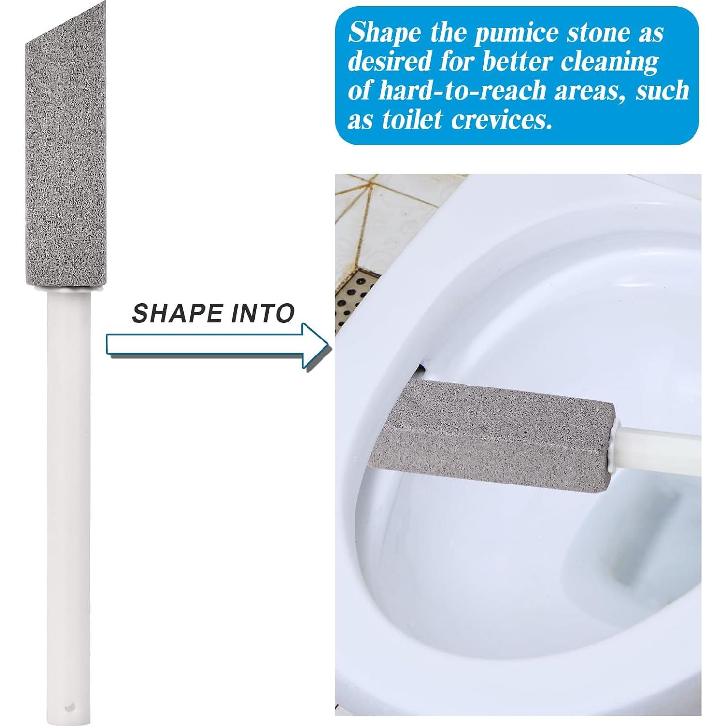 3 Piedras Pómez Herda con Mango Largo para Limpieza Eficaz