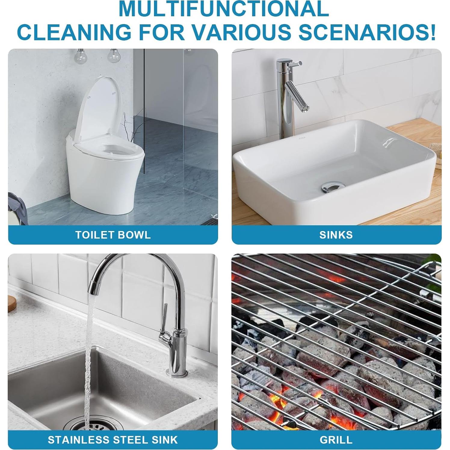 3 Piedras Pómez Herda con Mango Largo para Limpieza Eficaz