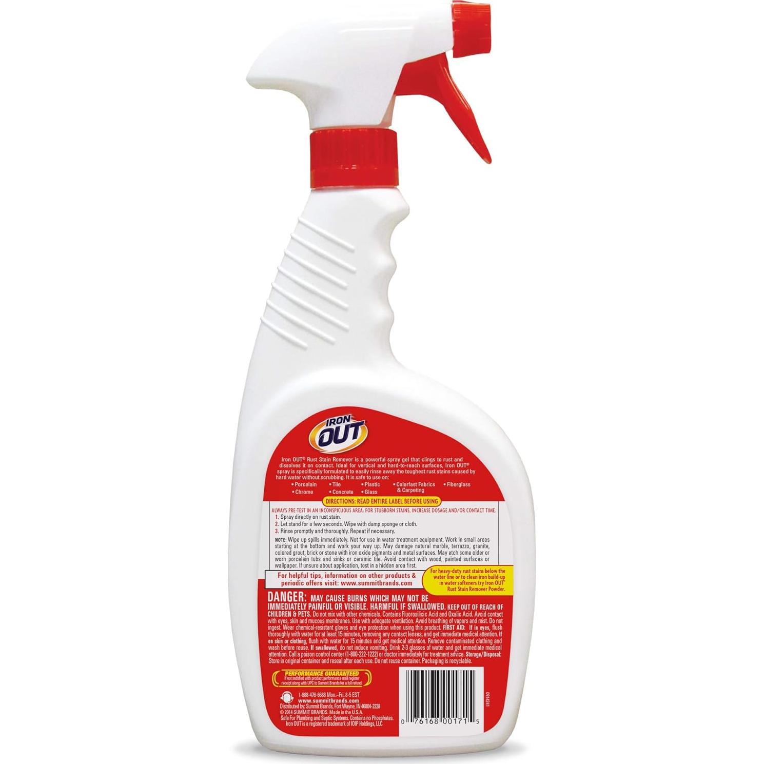 Limpiador Automático de Inodoro Iron Out 6 Tabletas y Spray