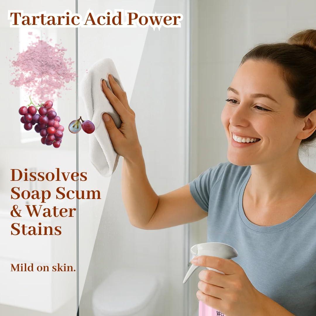 Limpiador de Baño Ecológico con Tabletas de Ácido Tartárico - 3 Recargas