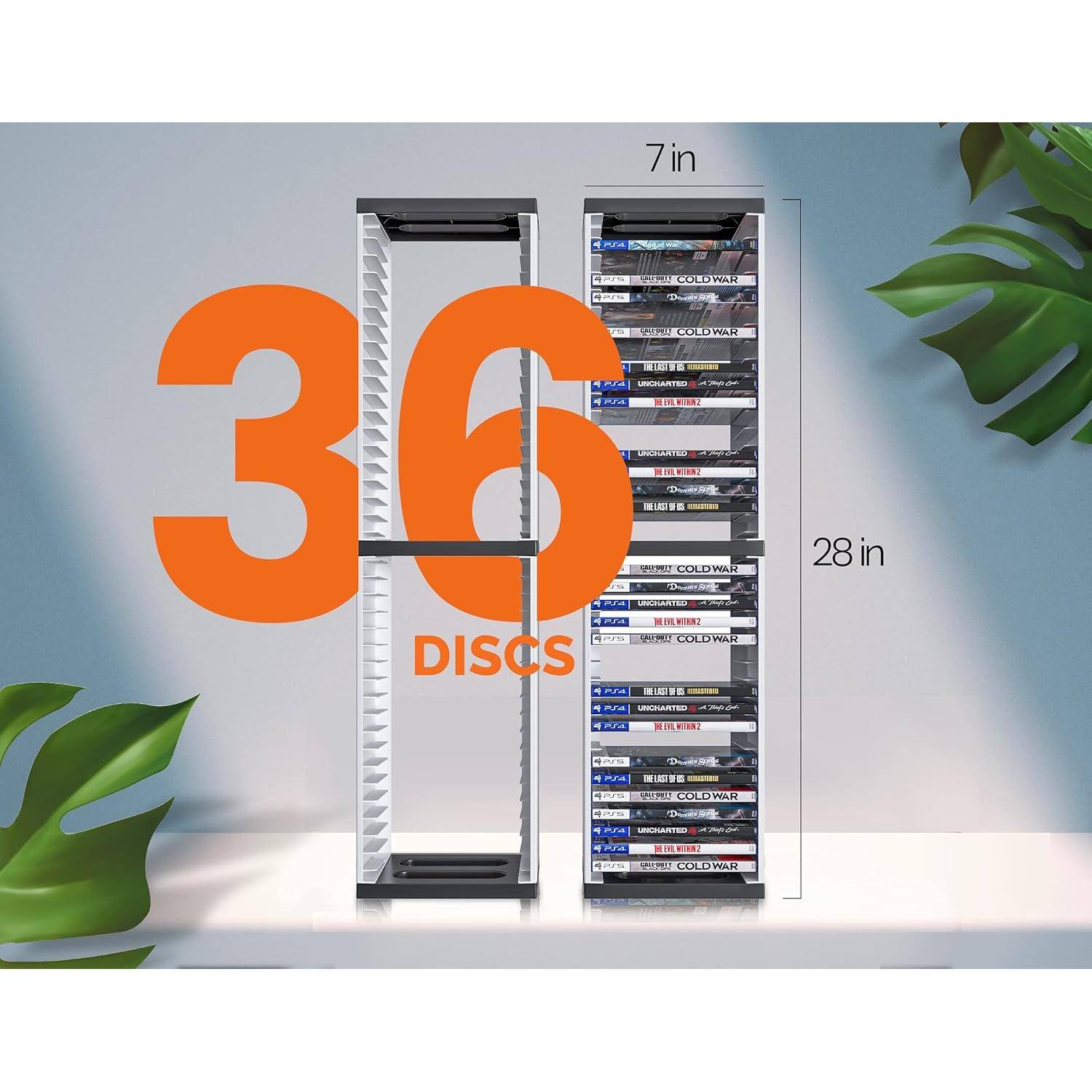 Torre de Almacenamiento Skywin para 36 Discos de Juegos