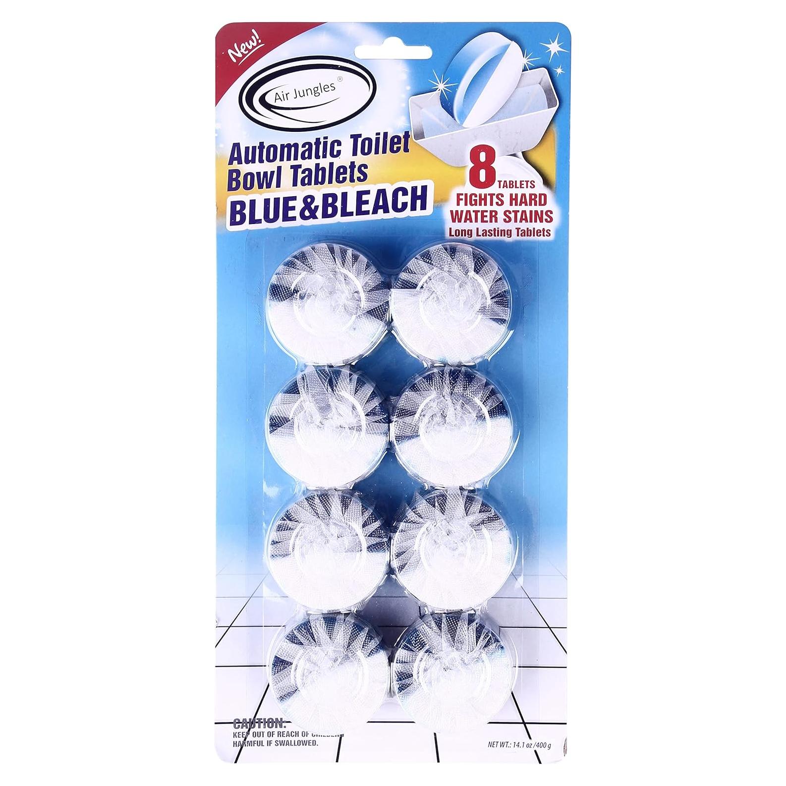 Tabletas Limpiadoras Automáticas para Inodoro Air Jungles 8 Unidades