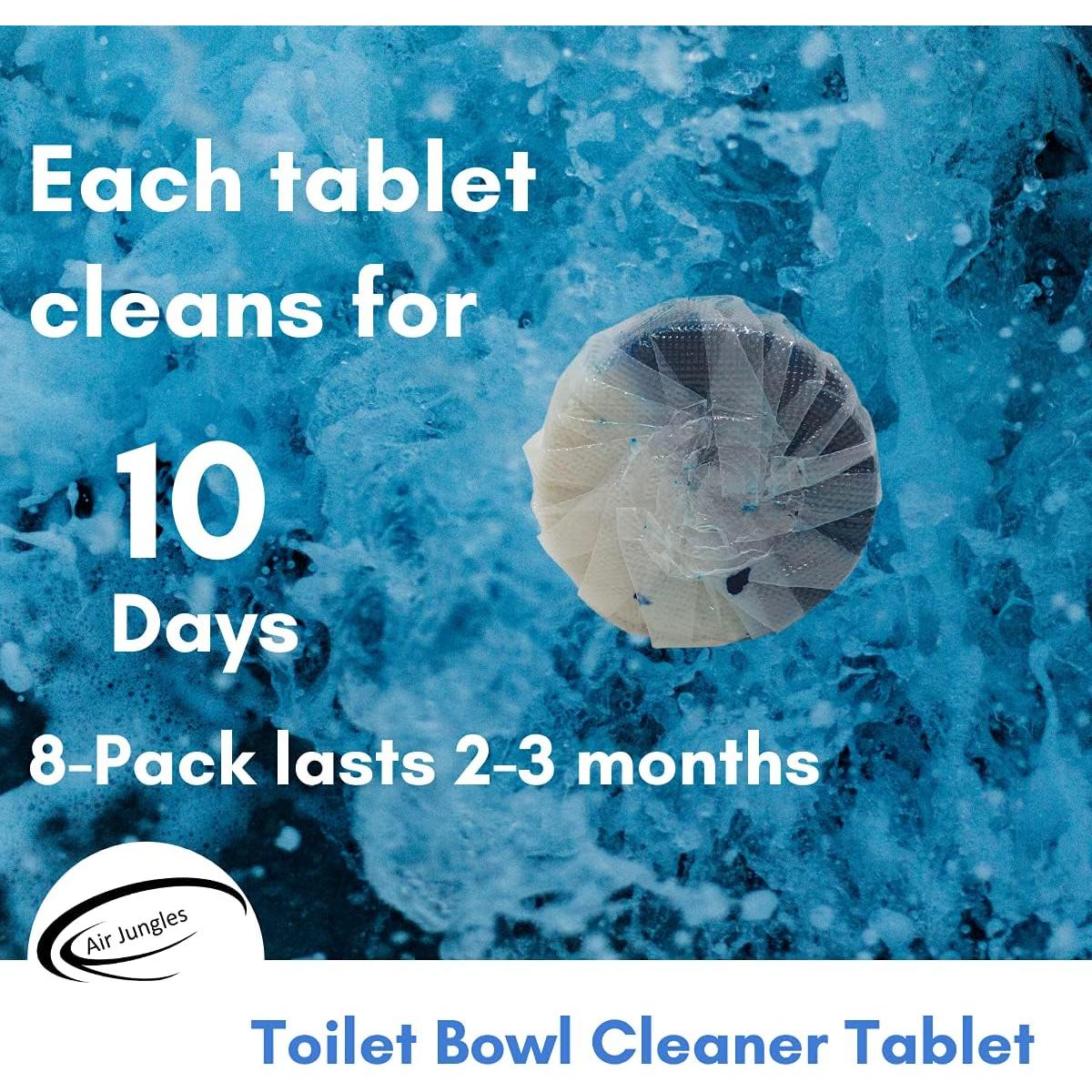 Tabletas Limpiadoras Automáticas para Inodoro Air Jungles 8 Unidades