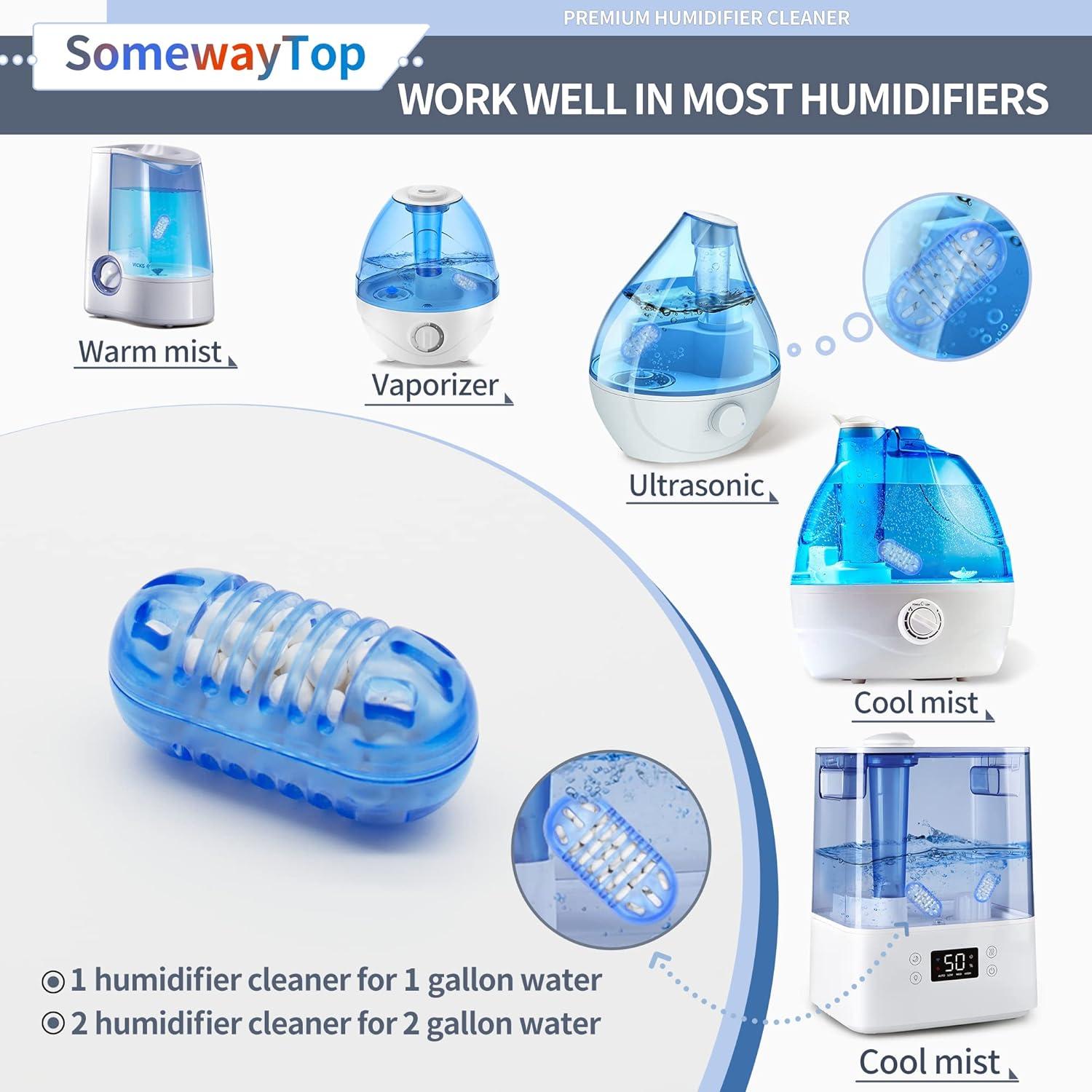 20 Piezas Limpiador de Humidificador SOMEWAYTOP 1 Galón