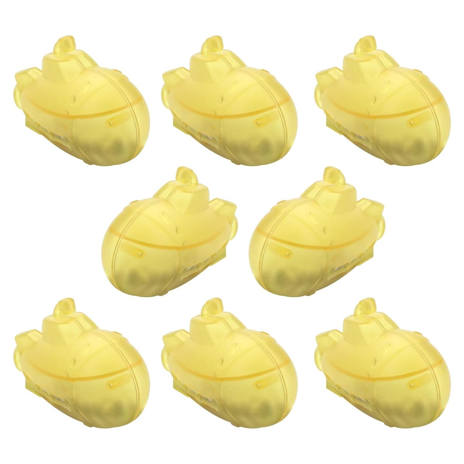 8-Pack Humidifier Tank Cleaner Yellow Small Submarine by puxyblue Fit for Most Humidifiers and Fish Tanks, Purifies Water, Prevents Hard Water Build Up, Eliminates White Dust and Odours