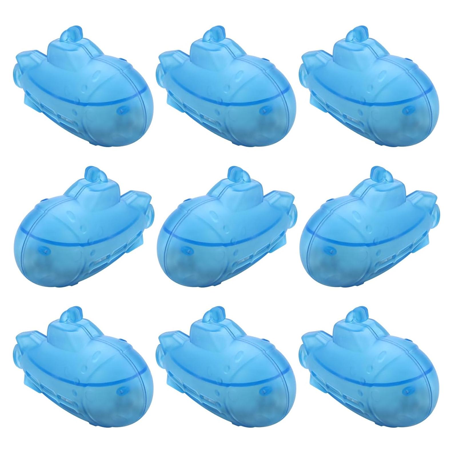 puxyblue 9-Pack Humidifier Tank Cleaner Blue Small Submarine Fit for Most Humidifiers and Fish Tanks, Purifies Water, Prevents Hard Water Build Up, Eliminates White Dust and Odours