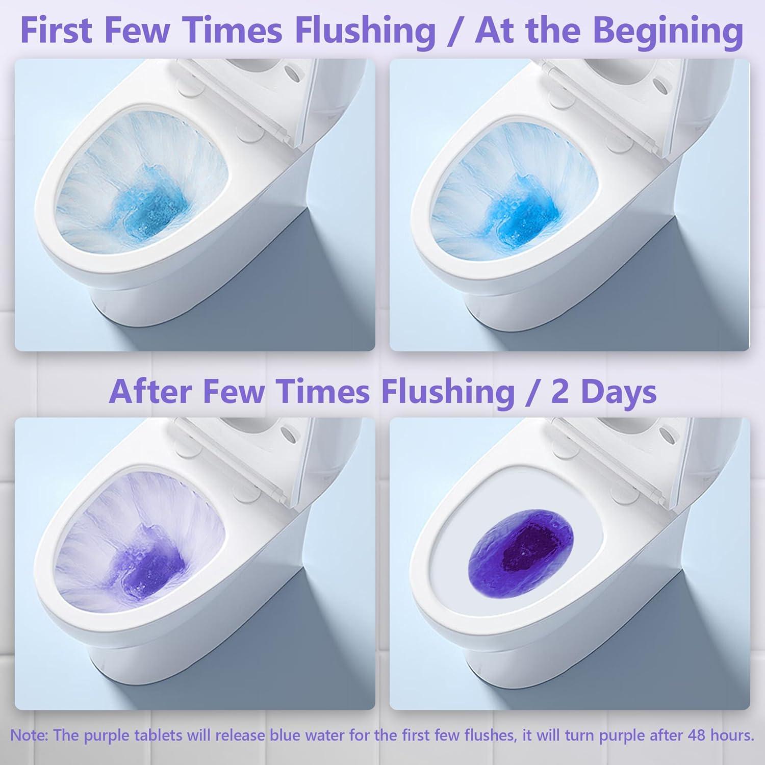 Tabletas Limpiadoras de Inodoro MyKlens Morado 20 Paquetes