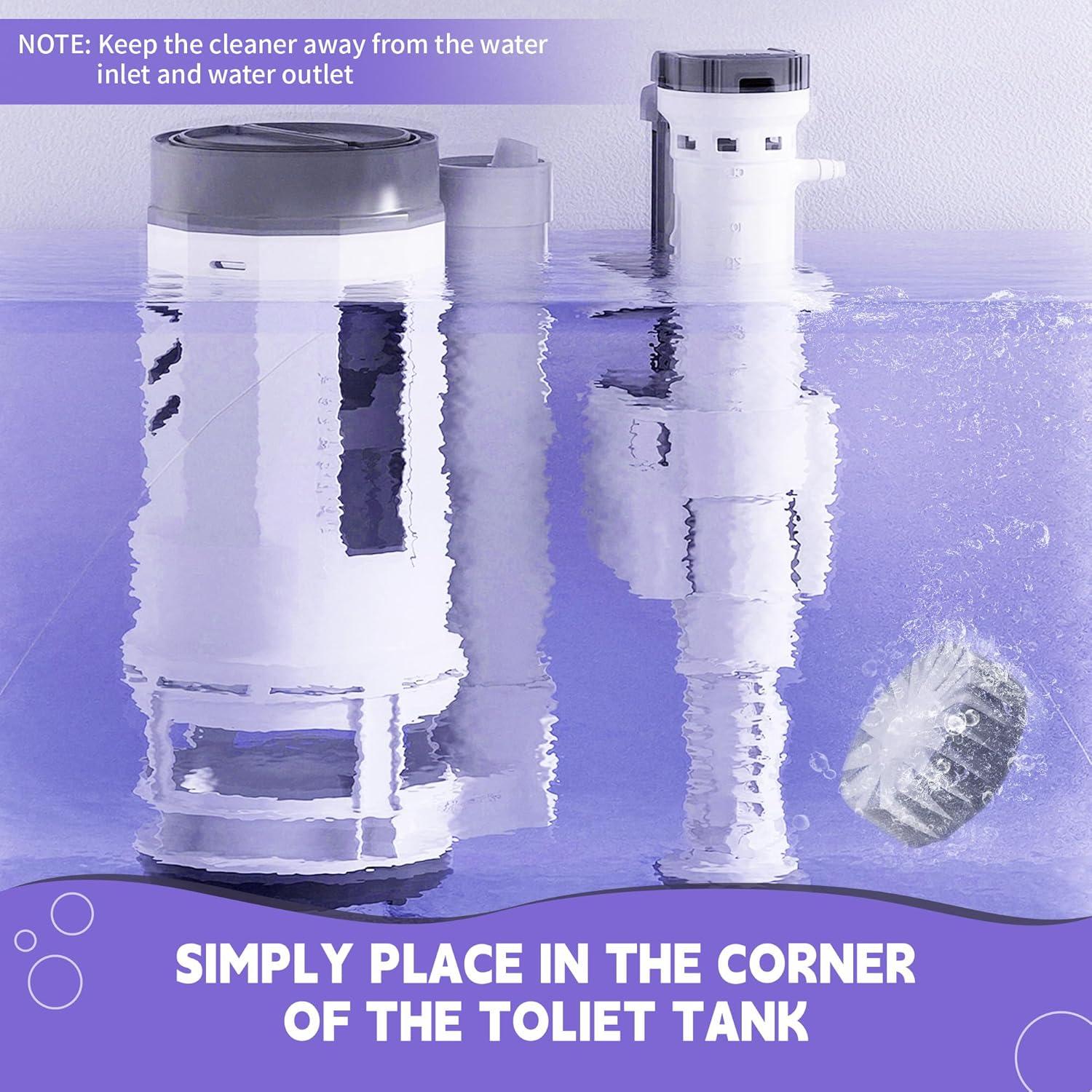 Tabletas Limpiadoras de Inodoro MyKlens Morado 20 Paquetes