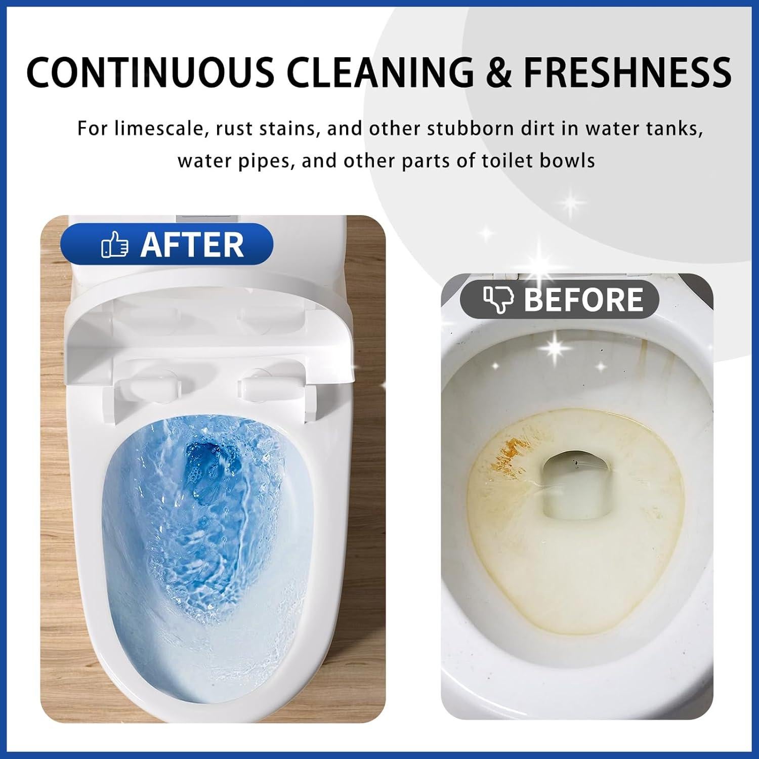 Tabletas Limpiadoras Automáticas para Inodoro MMIOFANT 30 Unidades