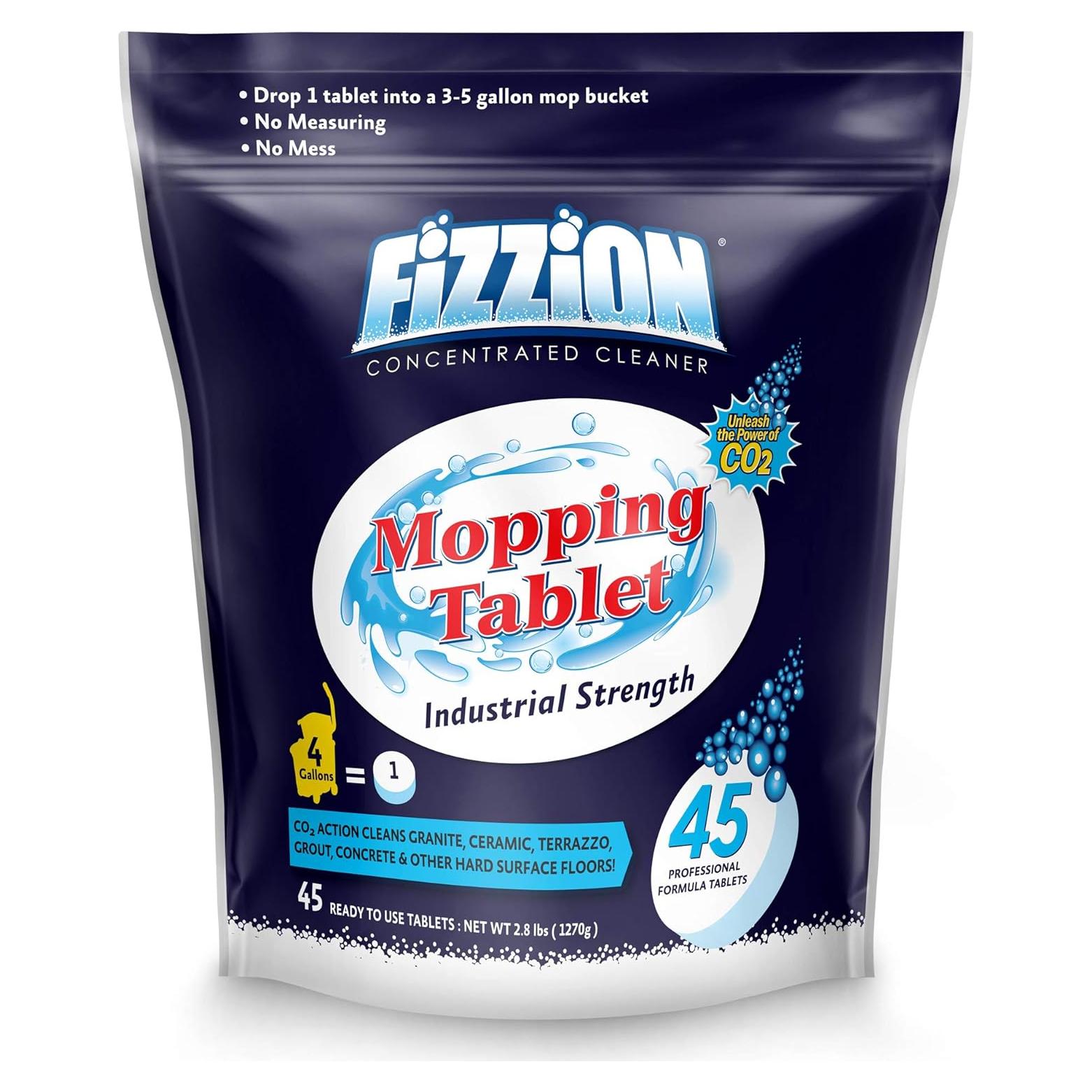 Limpiador Fizzion Fuerza Industrial Gota y Mopa 45 Tabletas