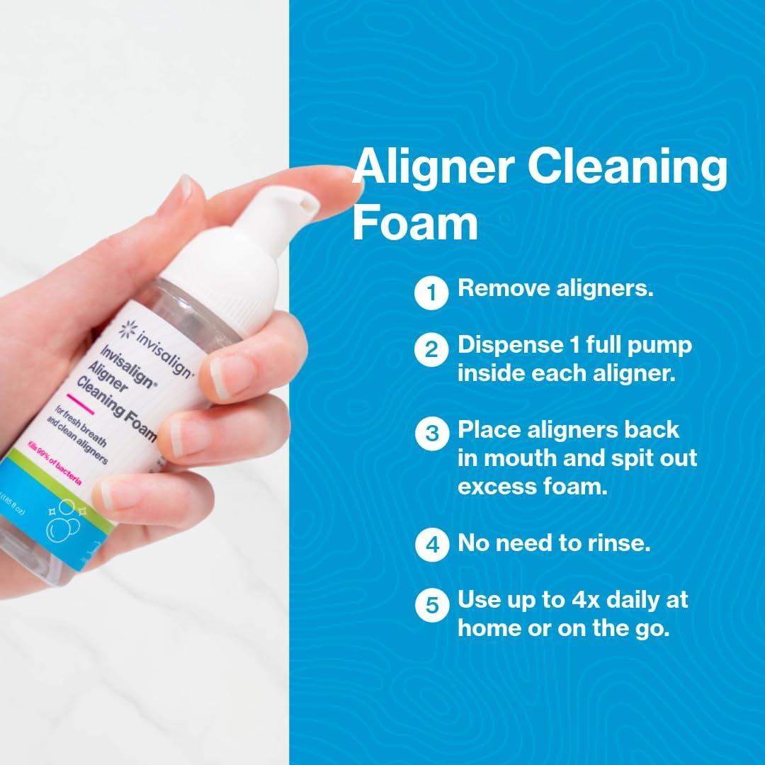 Espuma Limpiadora de Alineadores Invisalign 55 ml - Fresco y Eficaz