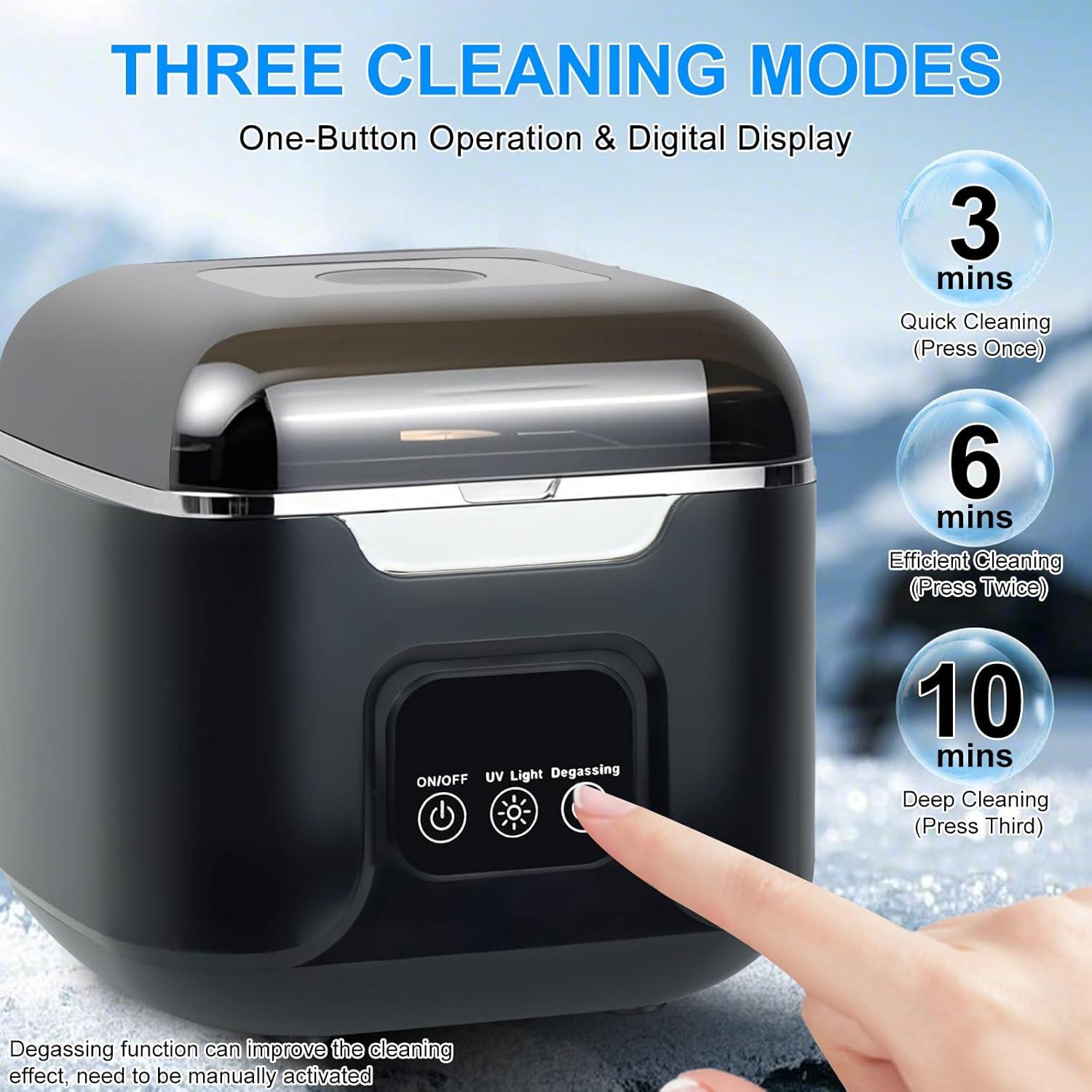 Limpiador Ultrasónico de Dentaduras PIGETALE 240ML 48kHz