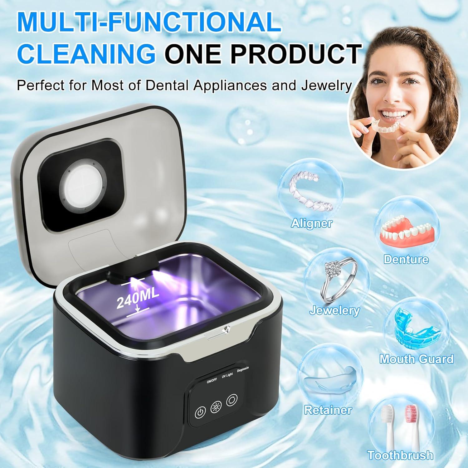 Limpiador Ultrasónico de Dentaduras PIGETALE 240ML 48kHz