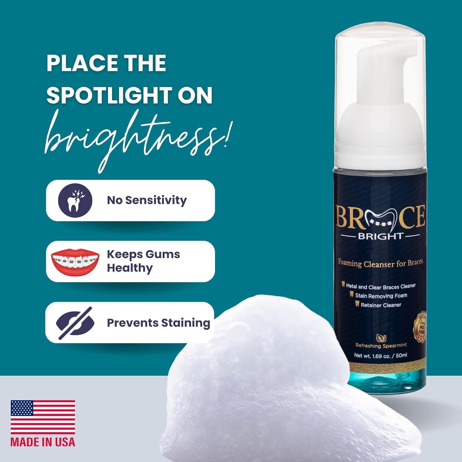 Kit de Blanqueamiento Dental BraceBright para Frenos - Sin Sensibilidad