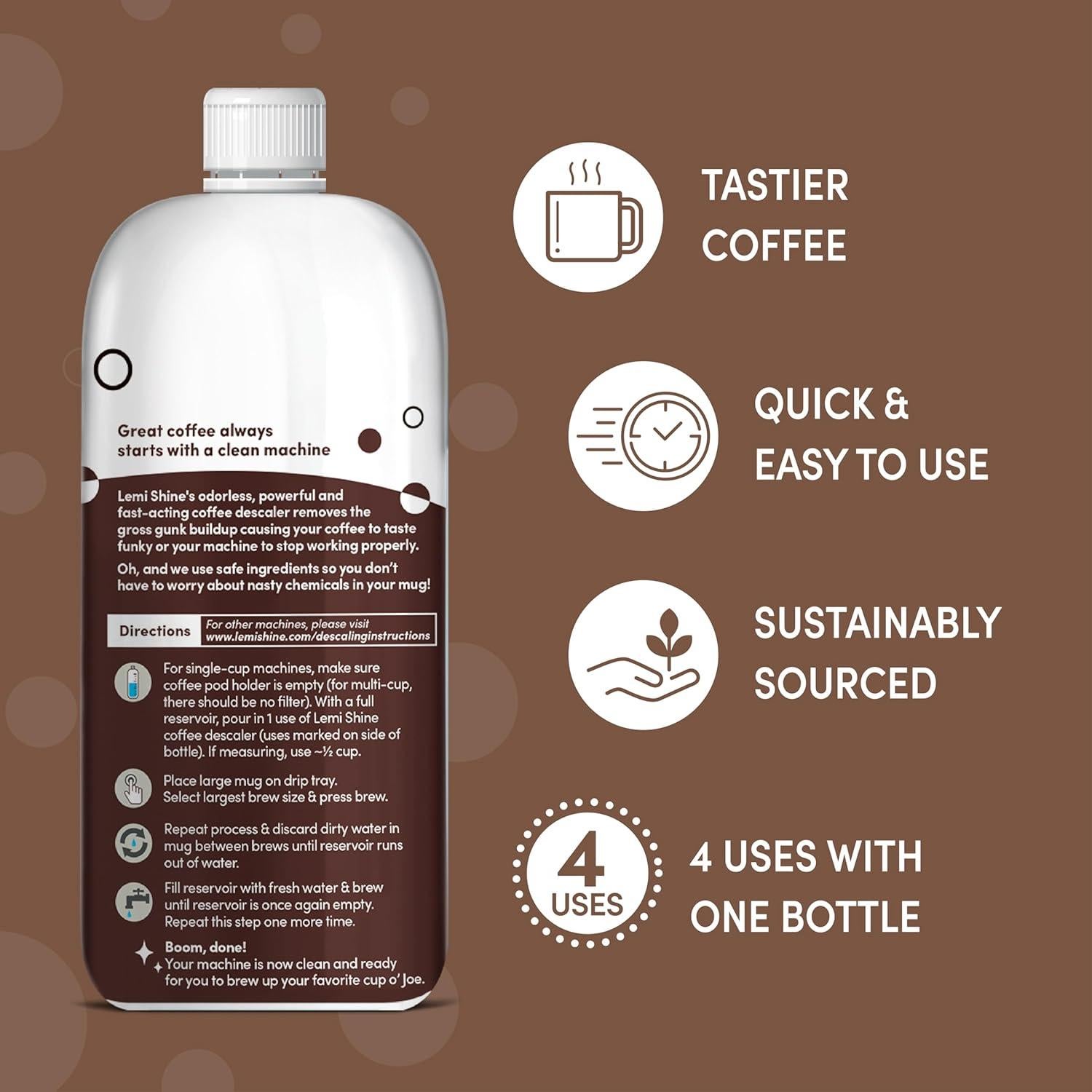 Desincrustante de Cafetera Lemi Shine 425 g - Limpiador Ecológico