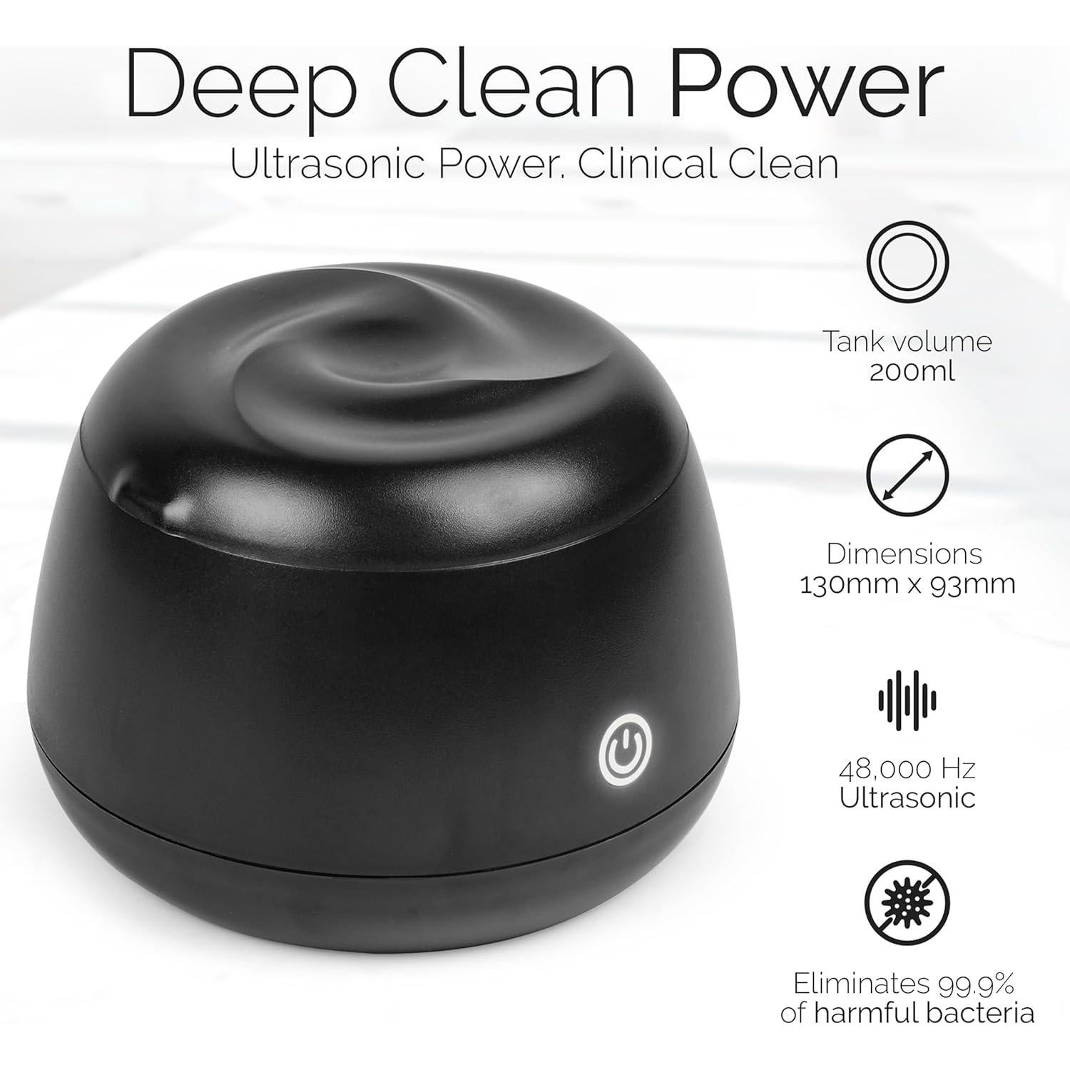 Limpiadora Ultrasónica FIONA JAMES 200ML para Retenedores y Alineadores