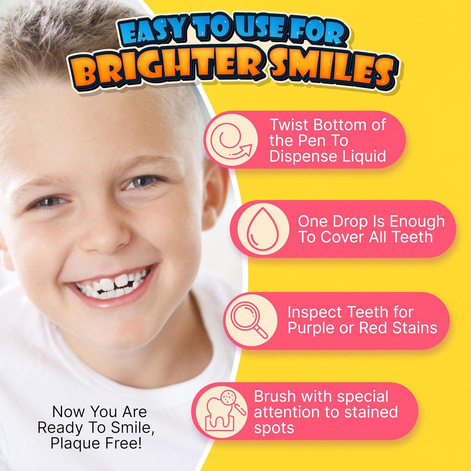 Bolígrafo Revelador de Placa PLQUE - Cuidado Oral Infantil y Adulto