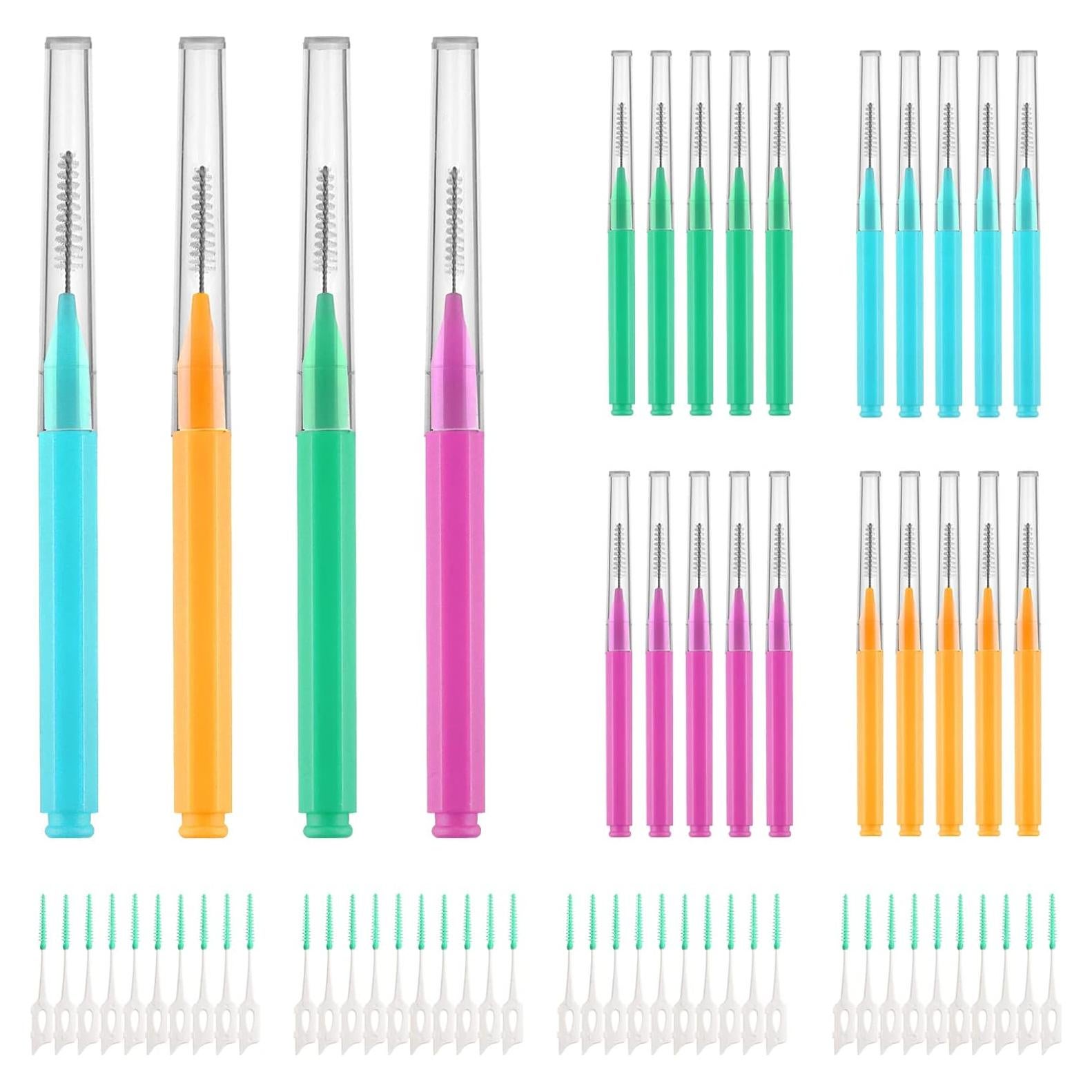 Set de Cepillos Interdentales Svalor 60 Piezas Multicolor