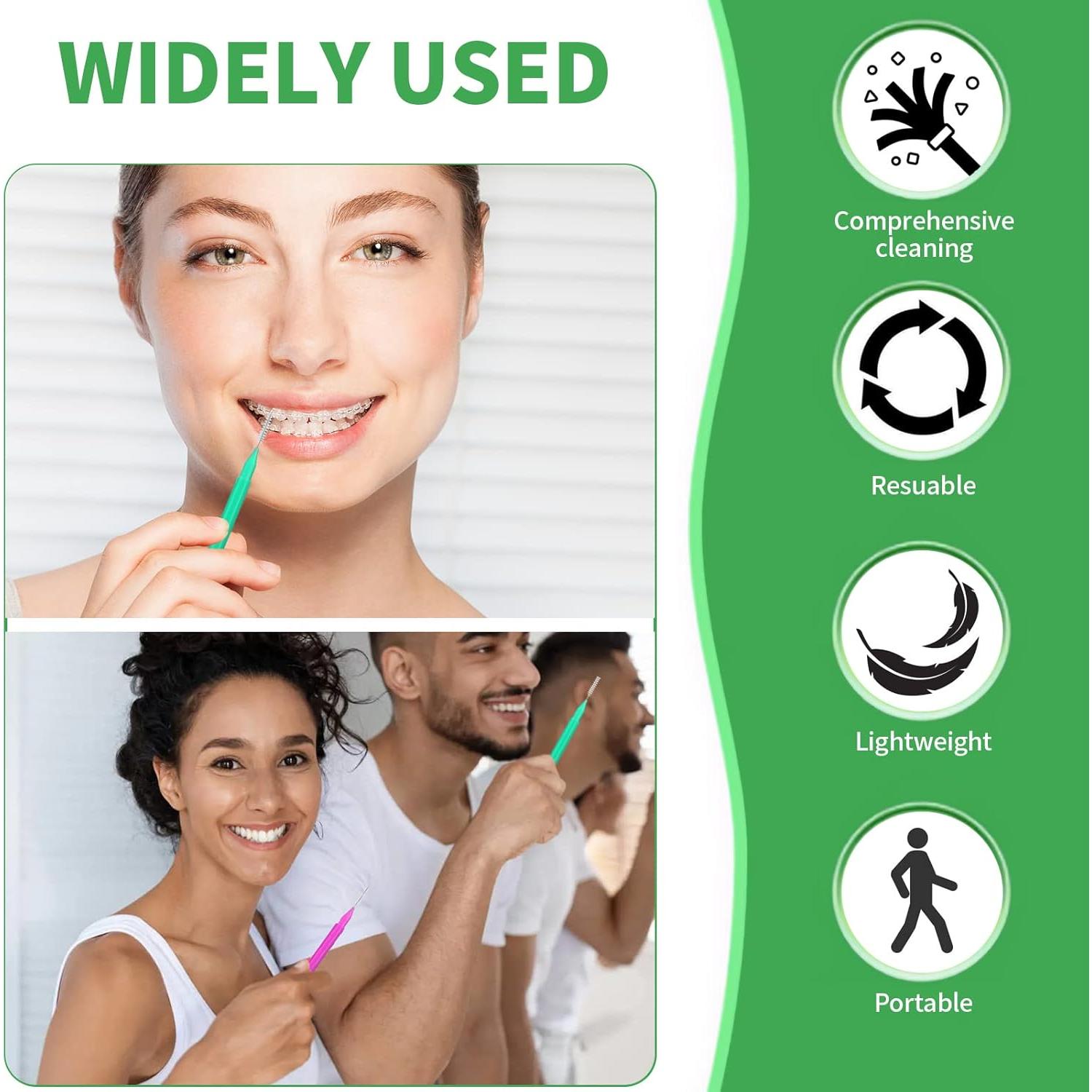 Set de Cepillos Interdentales Svalor 60 Piezas Multicolor