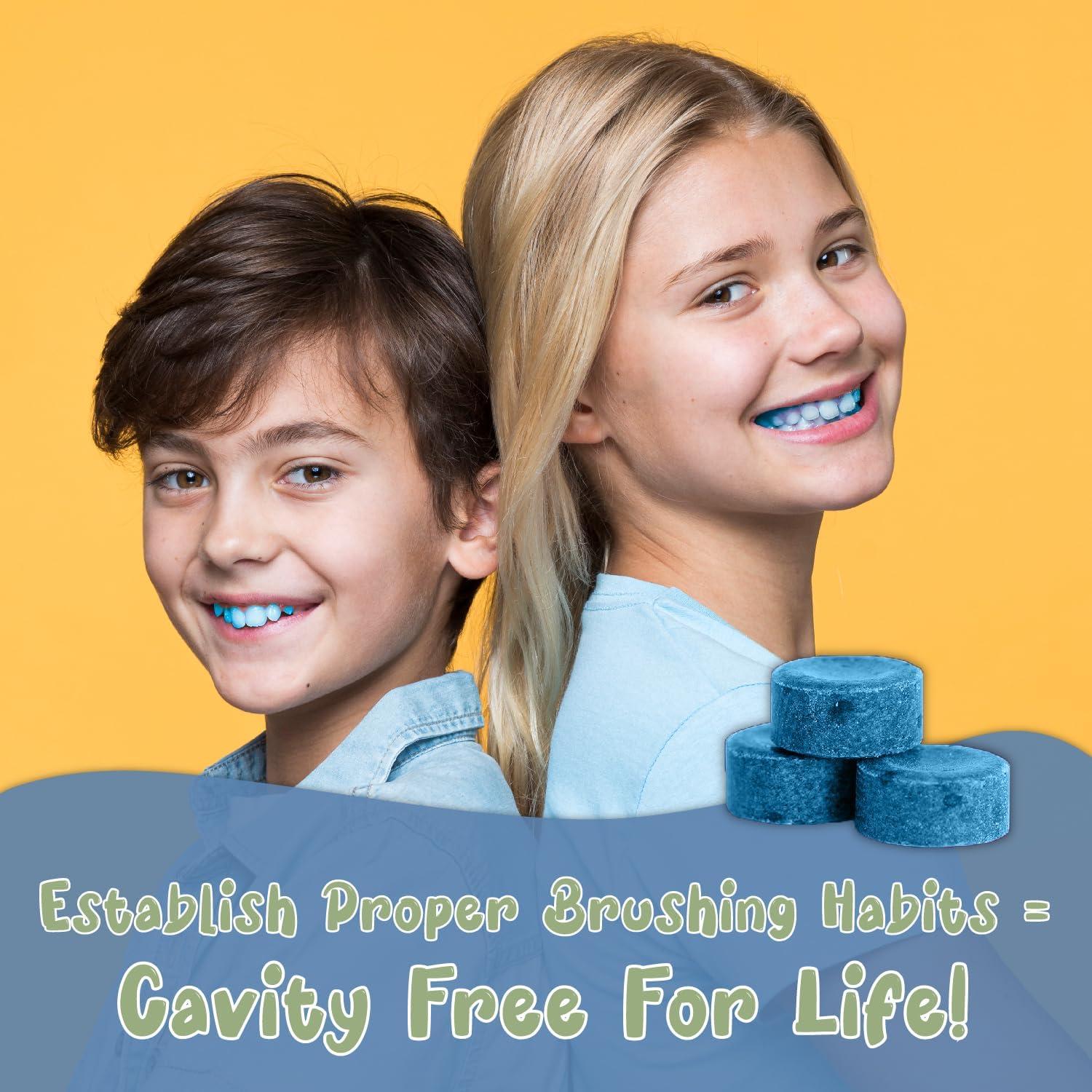 Tabletas Reveladoras de Placa Dental Hilo Dental Fluorado 102 Unidades Sabor Arándano