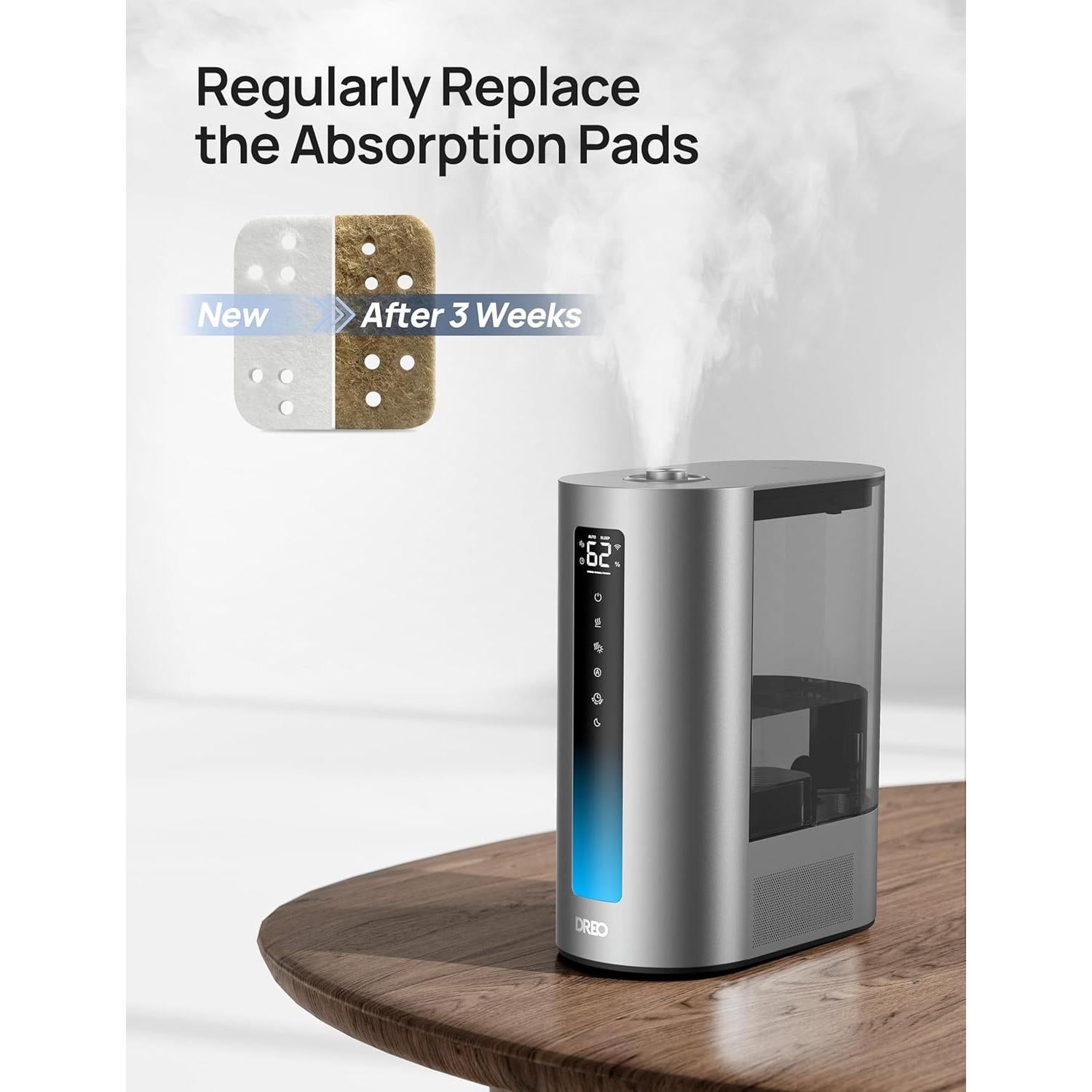 Almohadillas de Absorción de Minerales Dreo 16-Pack para Humidificadores