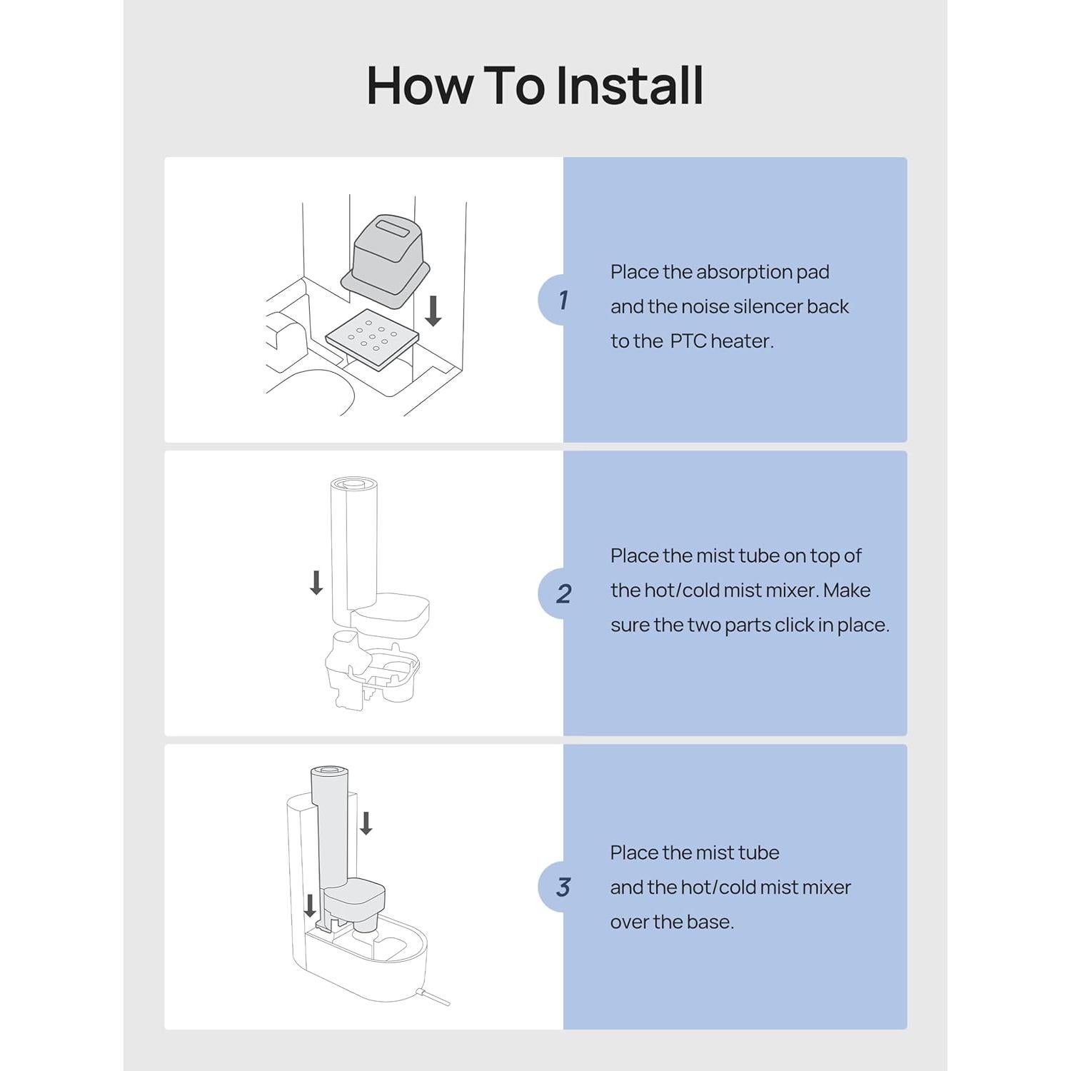 Almohadillas de Absorción de Minerales Dreo 16-Pack para Humidificadores