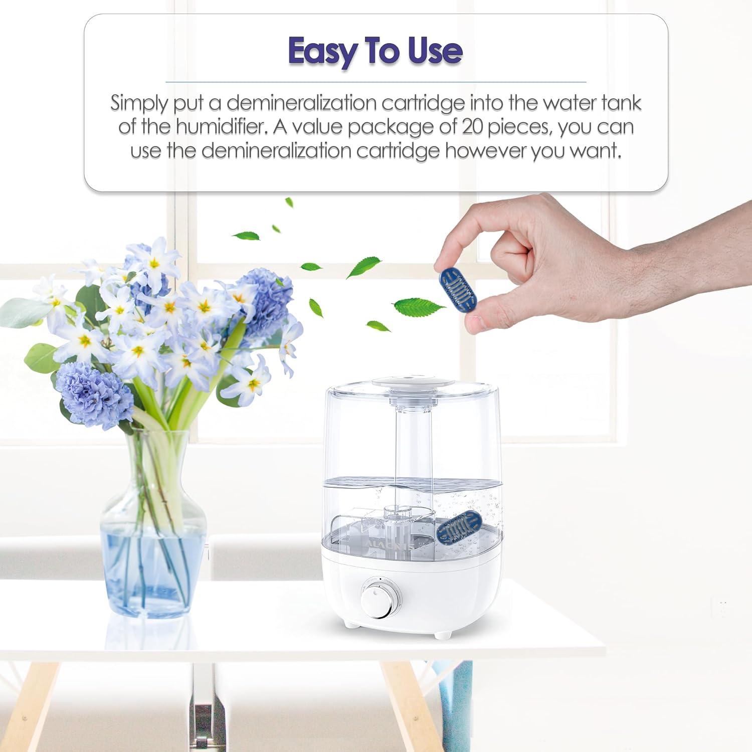 Paquete de 20 Cartuchos Desmineralización Humidificador SIAMENE UHE-HDC20