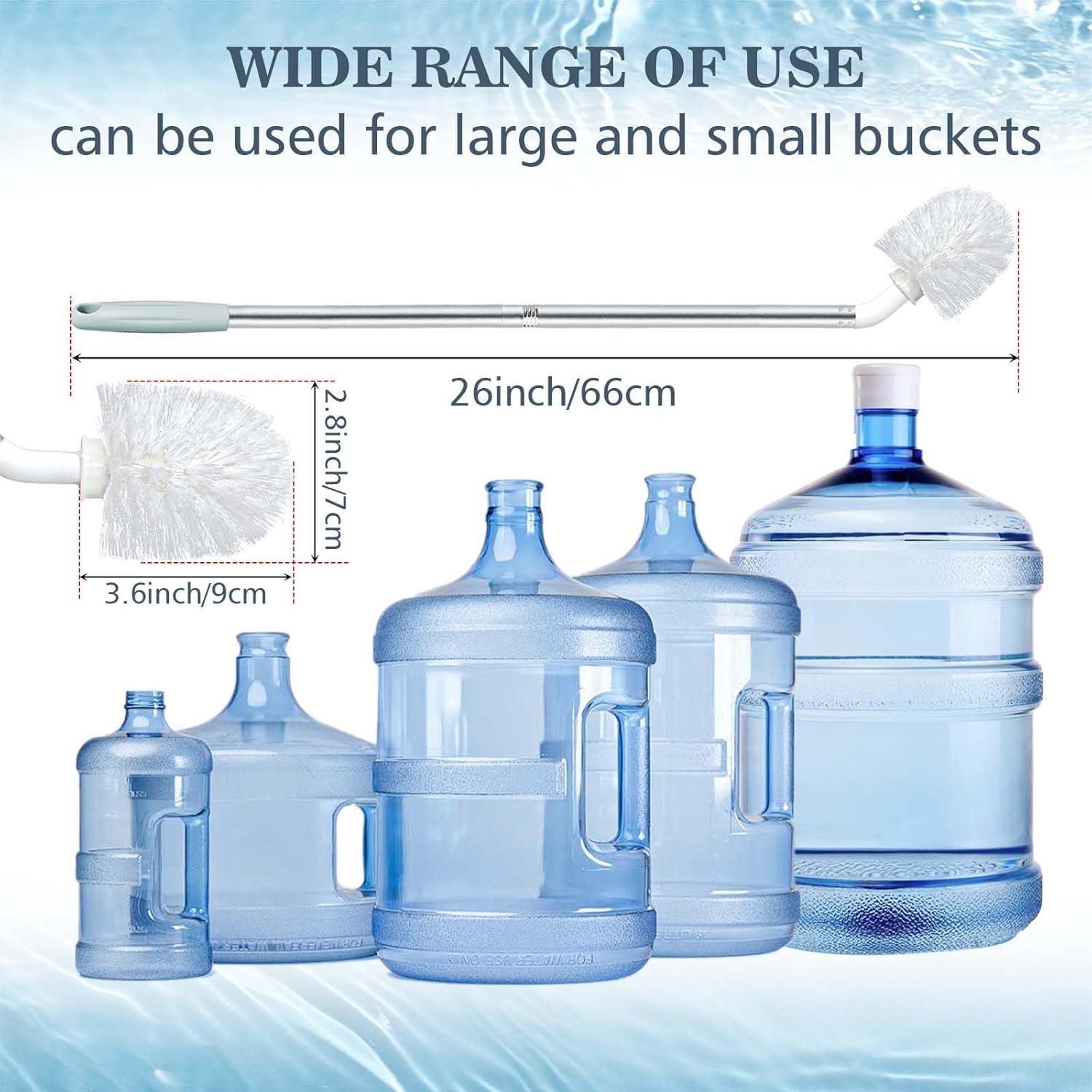 3 Cepillos de Botella Kehail Extra Largo 66cm para Cubos