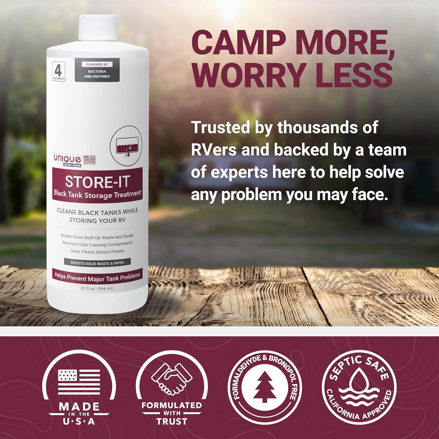 Limpiador Líquido para Tanques Negros RV Unique Store-It 946 ml