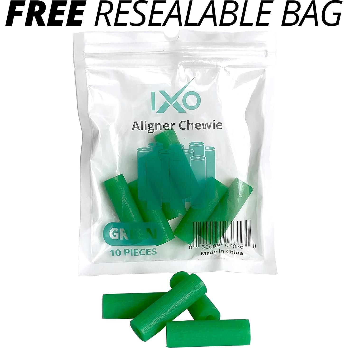 Chewies IXO para Alineadores Invisalign - 10 unidades Menta