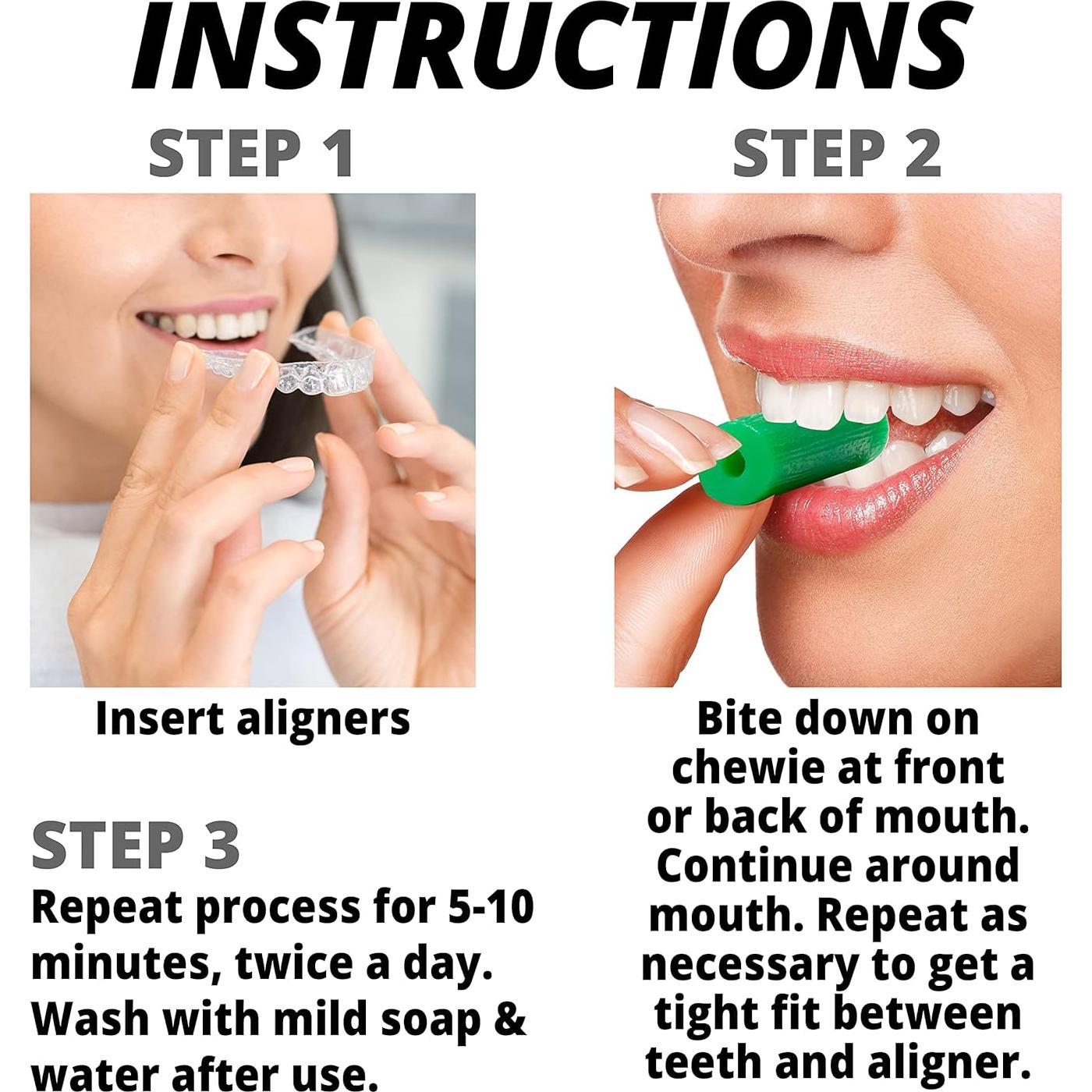 Chewies IXO para Alineadores Invisalign - 10 unidades Menta
