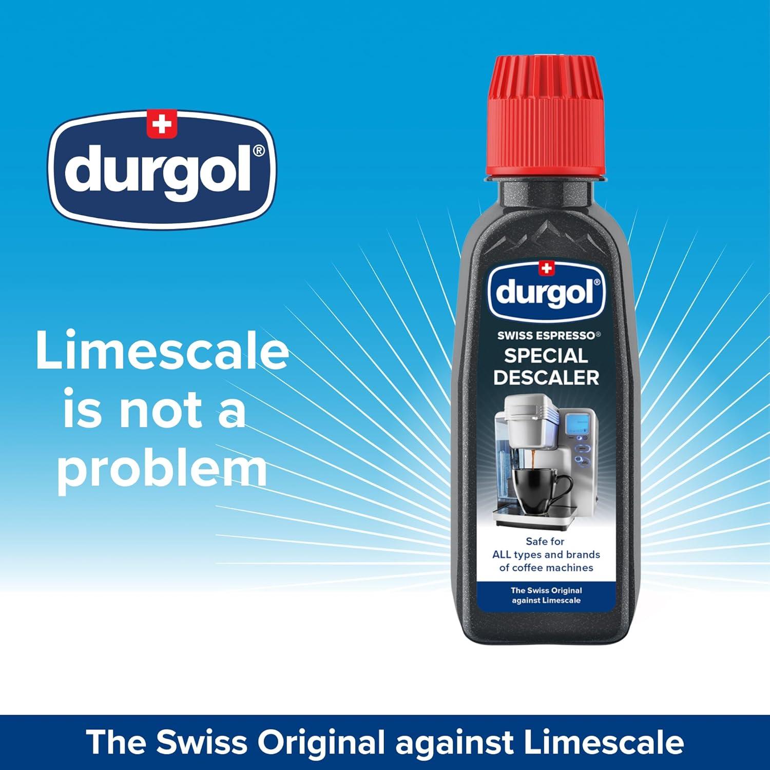Durgol Swiss Descalcificador para Cafeteras y Máquinas de Espresso 124.2ml x10