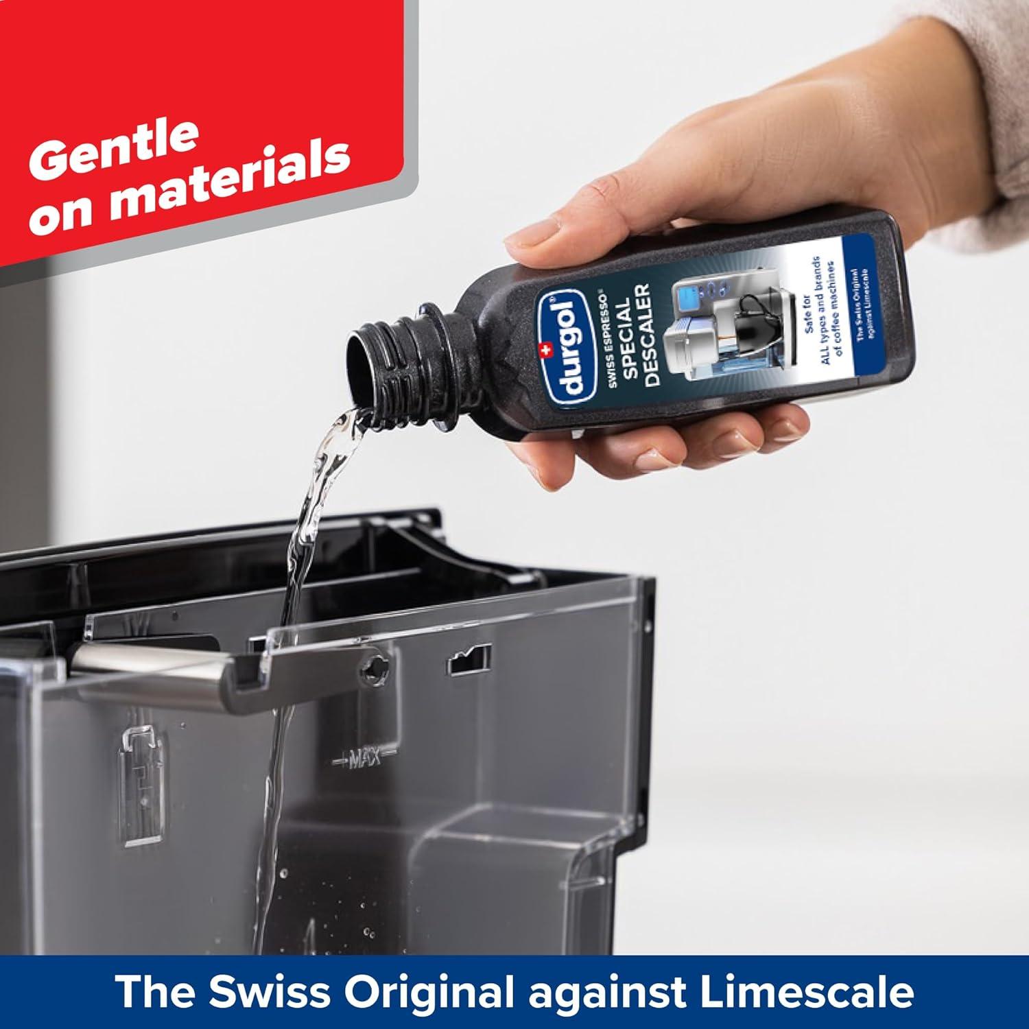 Durgol Swiss Descalcificador para Cafeteras y Máquinas de Espresso 124.2ml x10