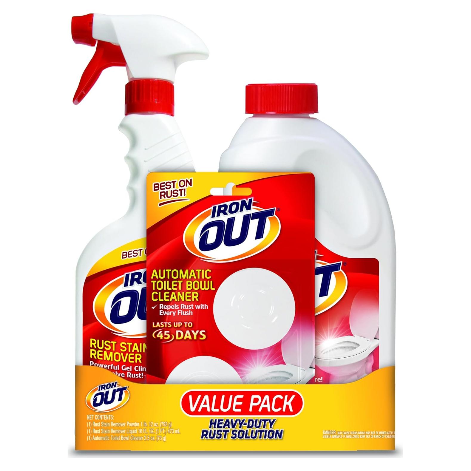 Paquete de Valor Iron OUT - Limpiador de Óxido Multiusos 3 Pzs